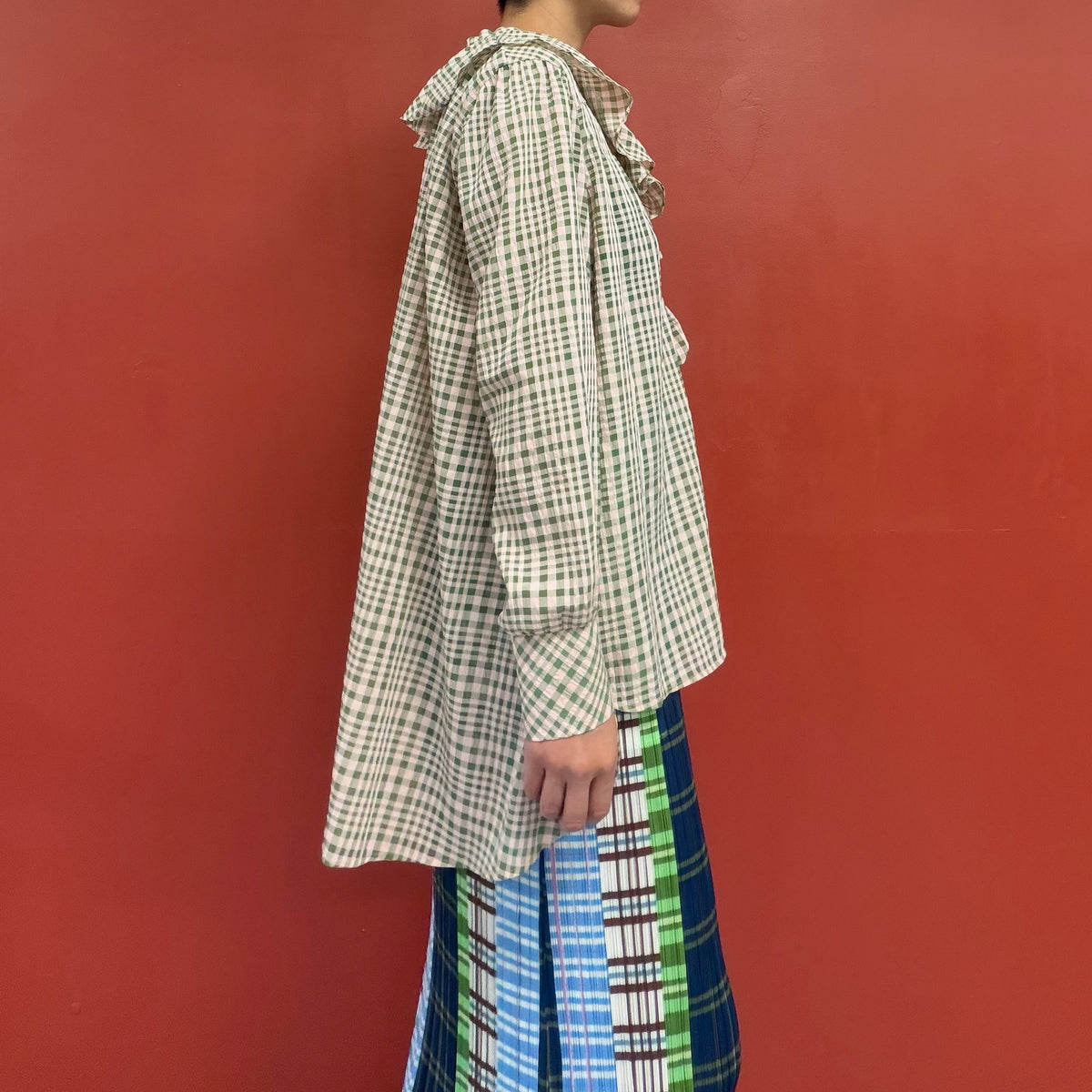 Frilled blouse