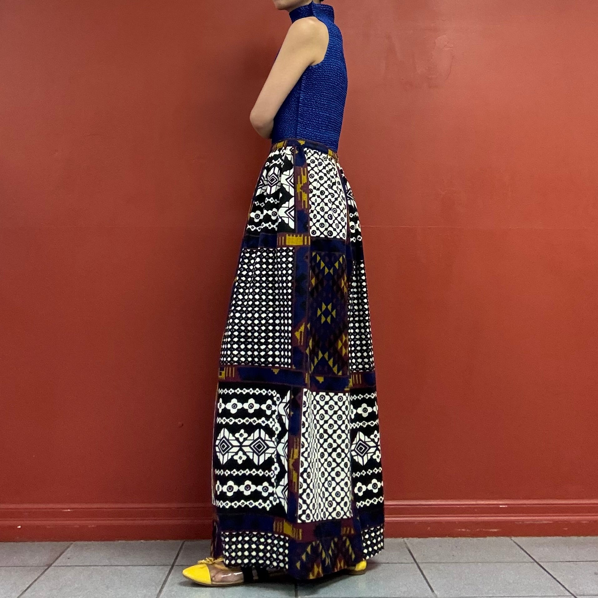 60s70s homemade maxi skirt