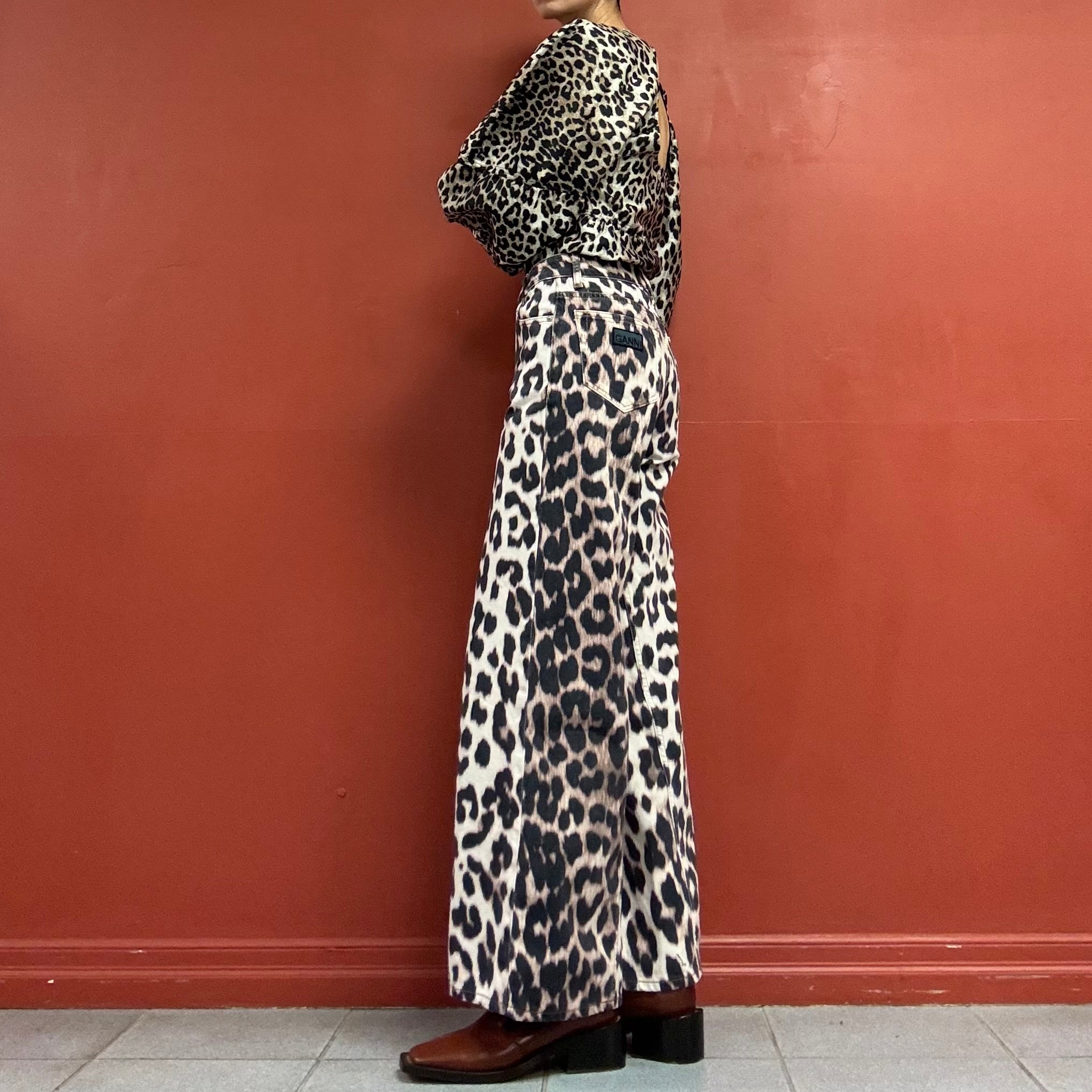 GANNI Leopard Pants