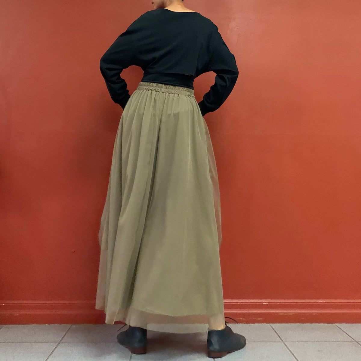 Tule docking cargo skirt with big pockets