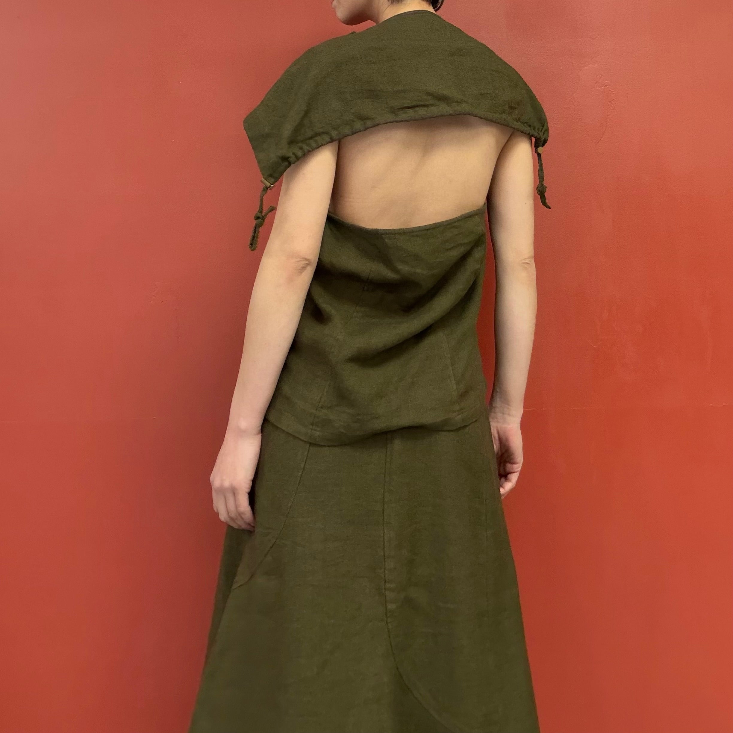 Open back blouse
