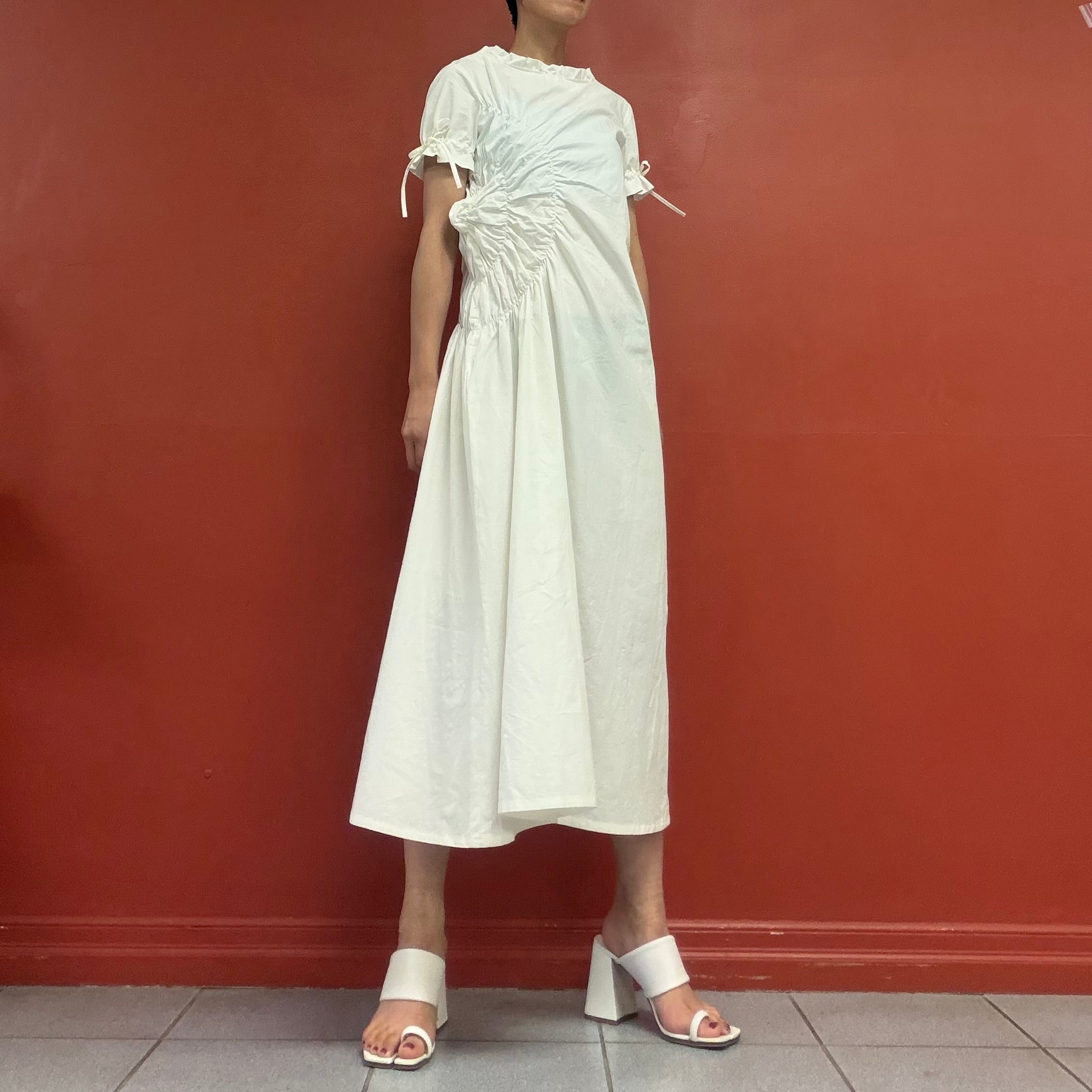 Sculpture cotton dress