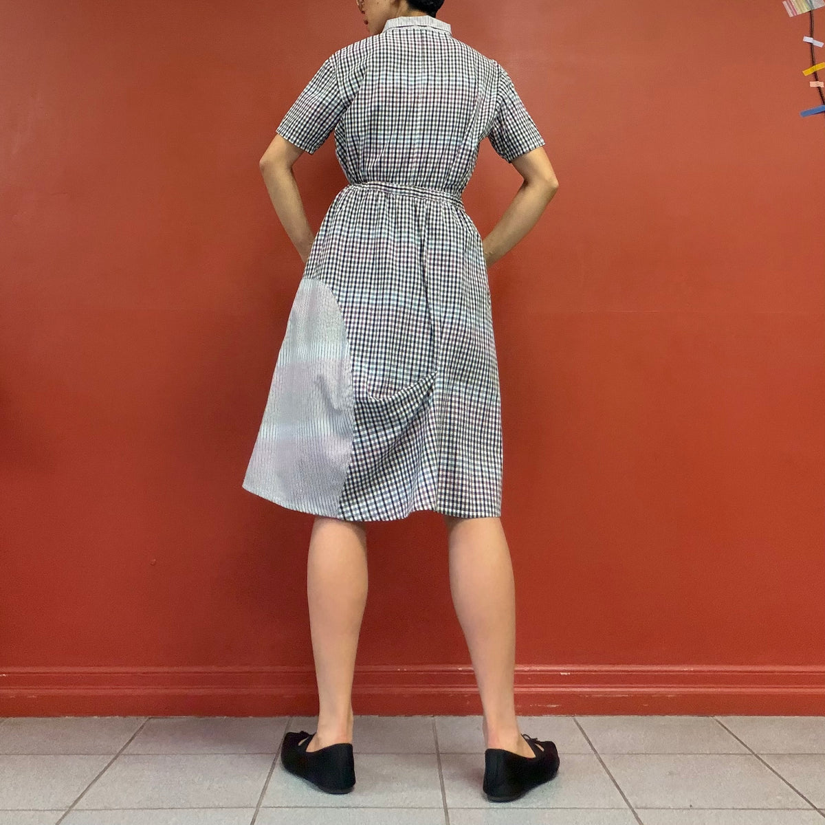 Gingham patchwork skirt