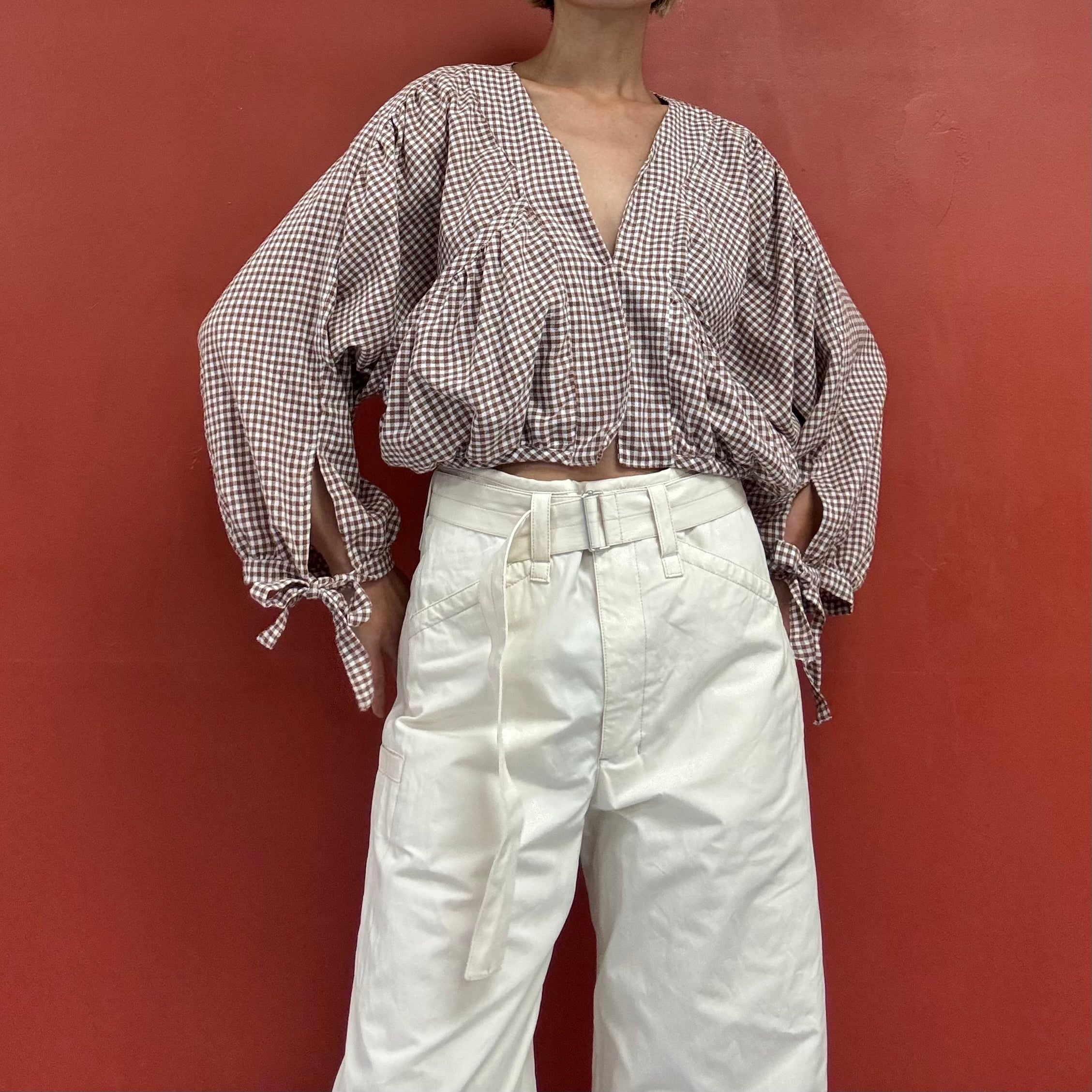 check blouse jacket