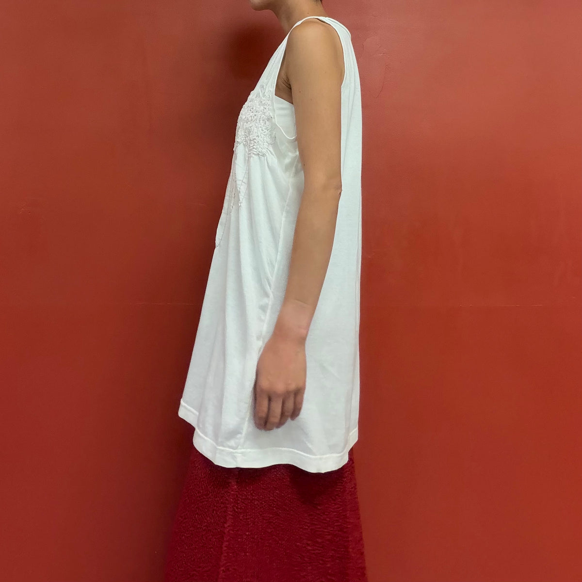 Hand stitched cotton tunic