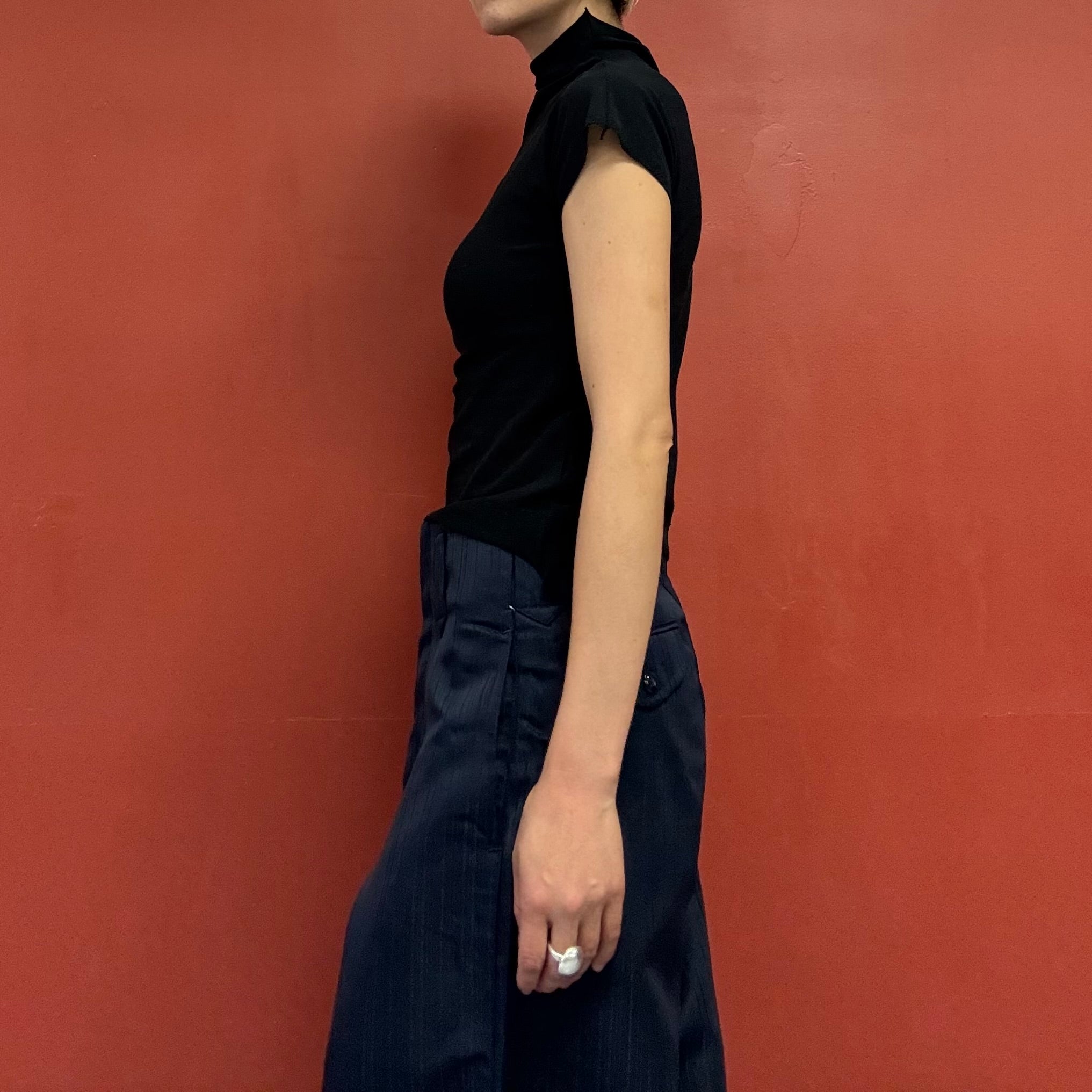 Haat Issey Miyake high neck knit top