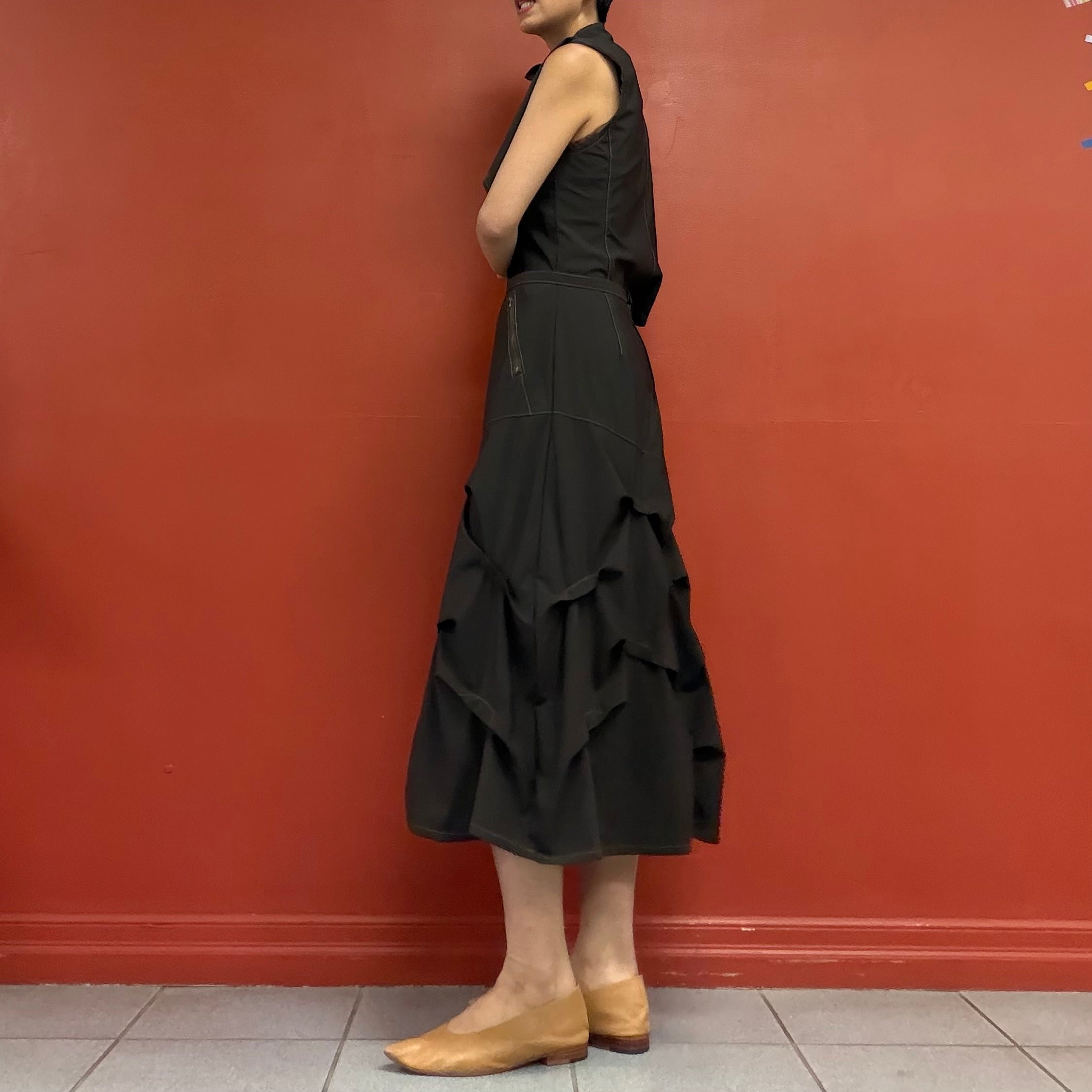 Origami drape skirt