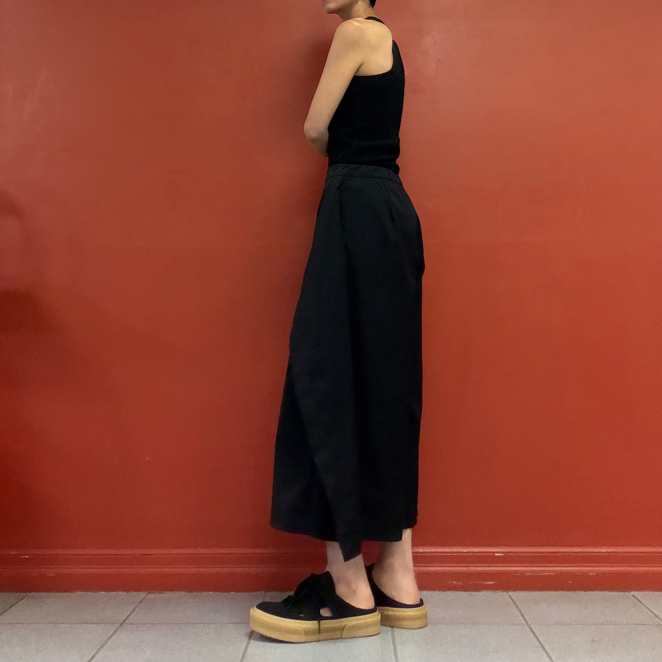 Wrap wide pants