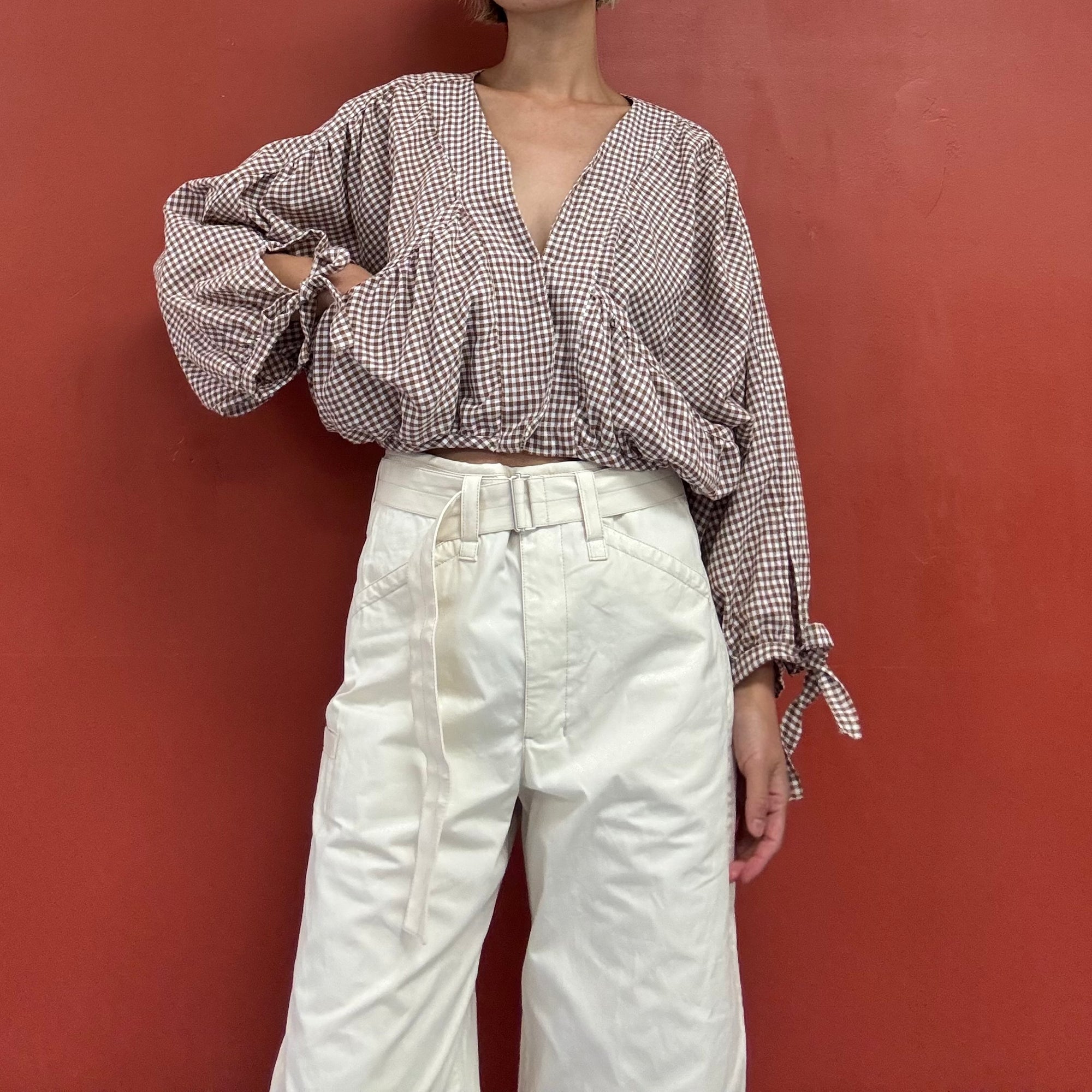 check blouse jacket