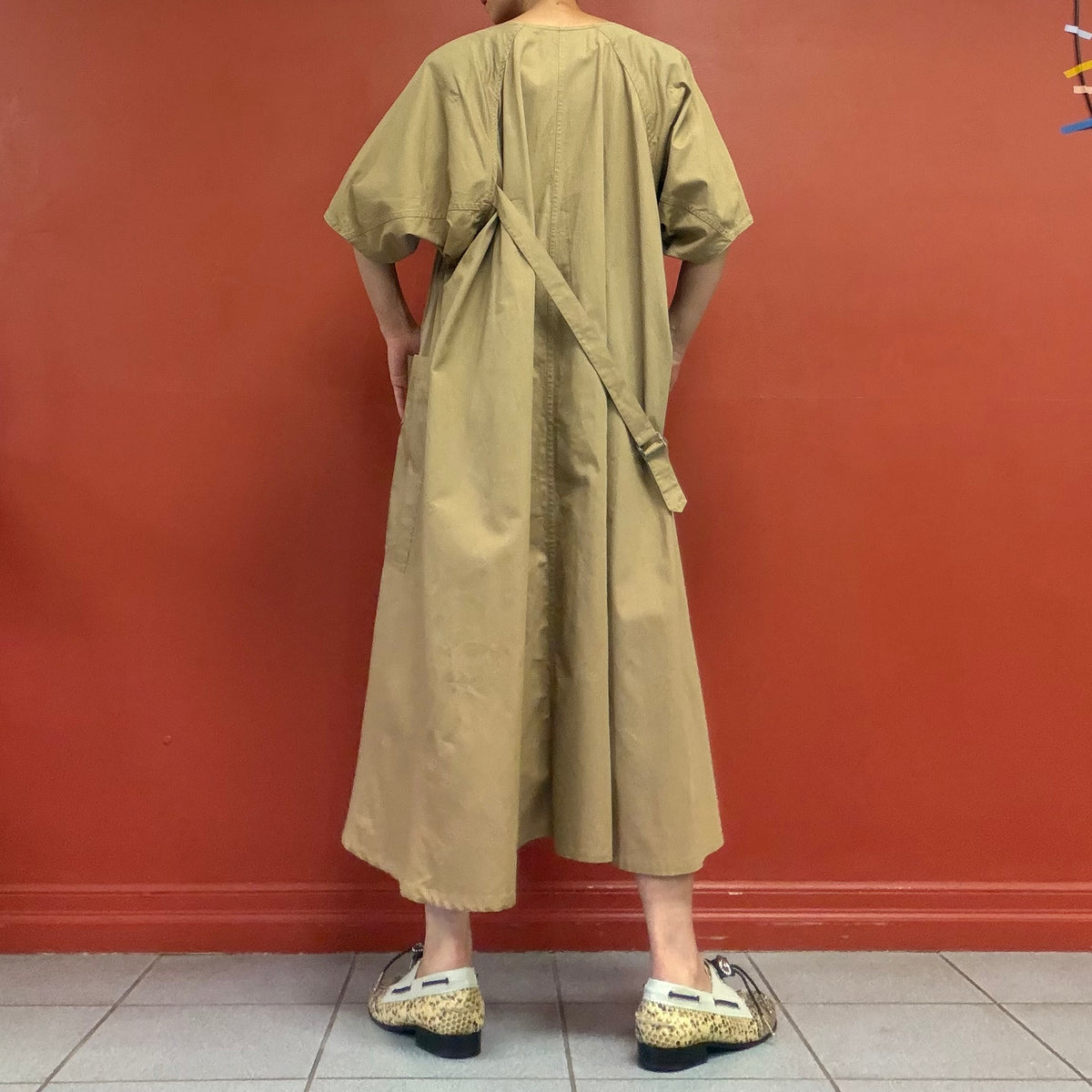 TAKEZO oversized dress with power shoulders