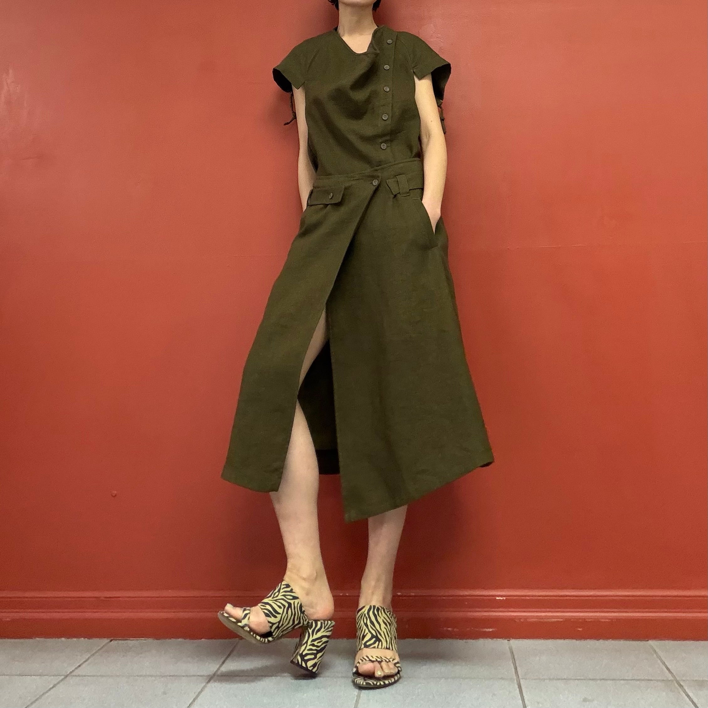 Midi wrap skirt