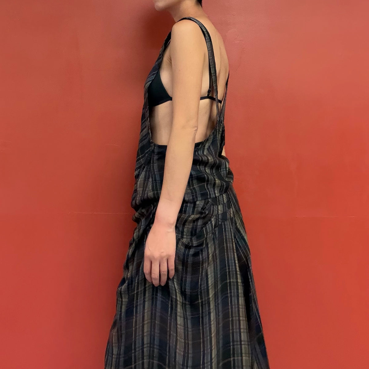 Scoop back no sleeves top