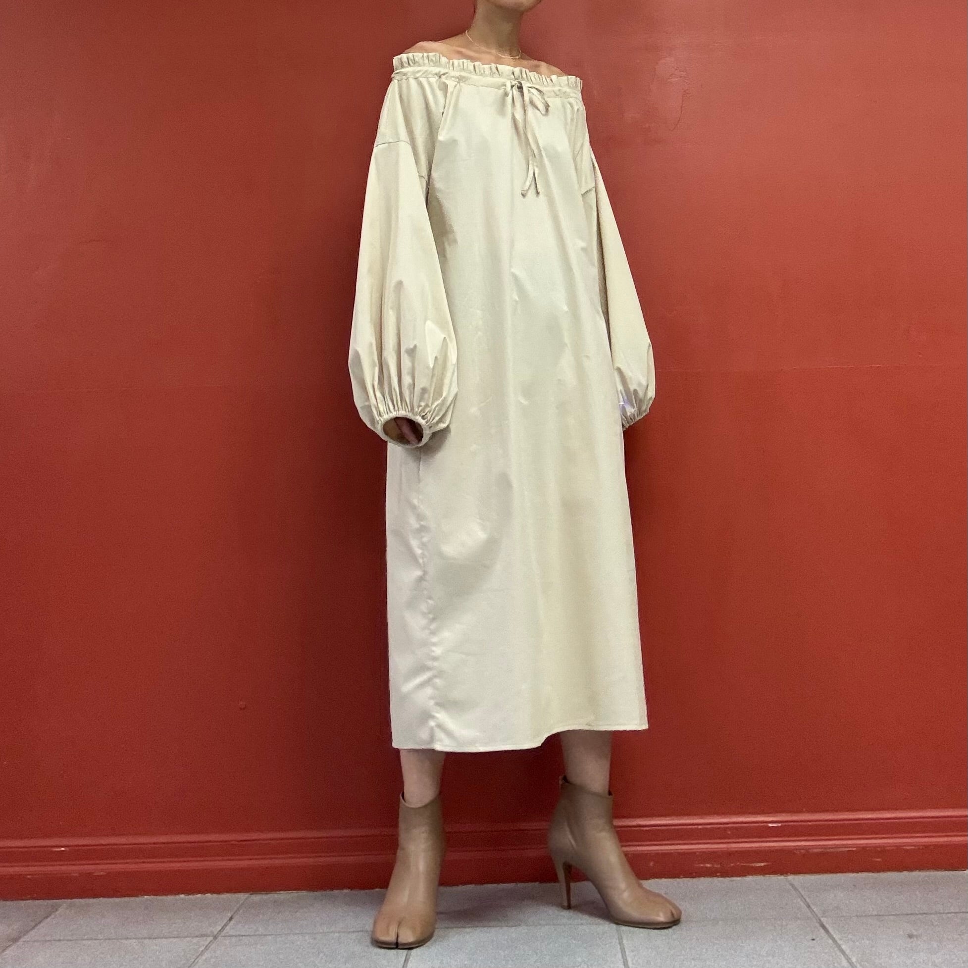 THE LULO PROJECT puffy sleeves lounge dress