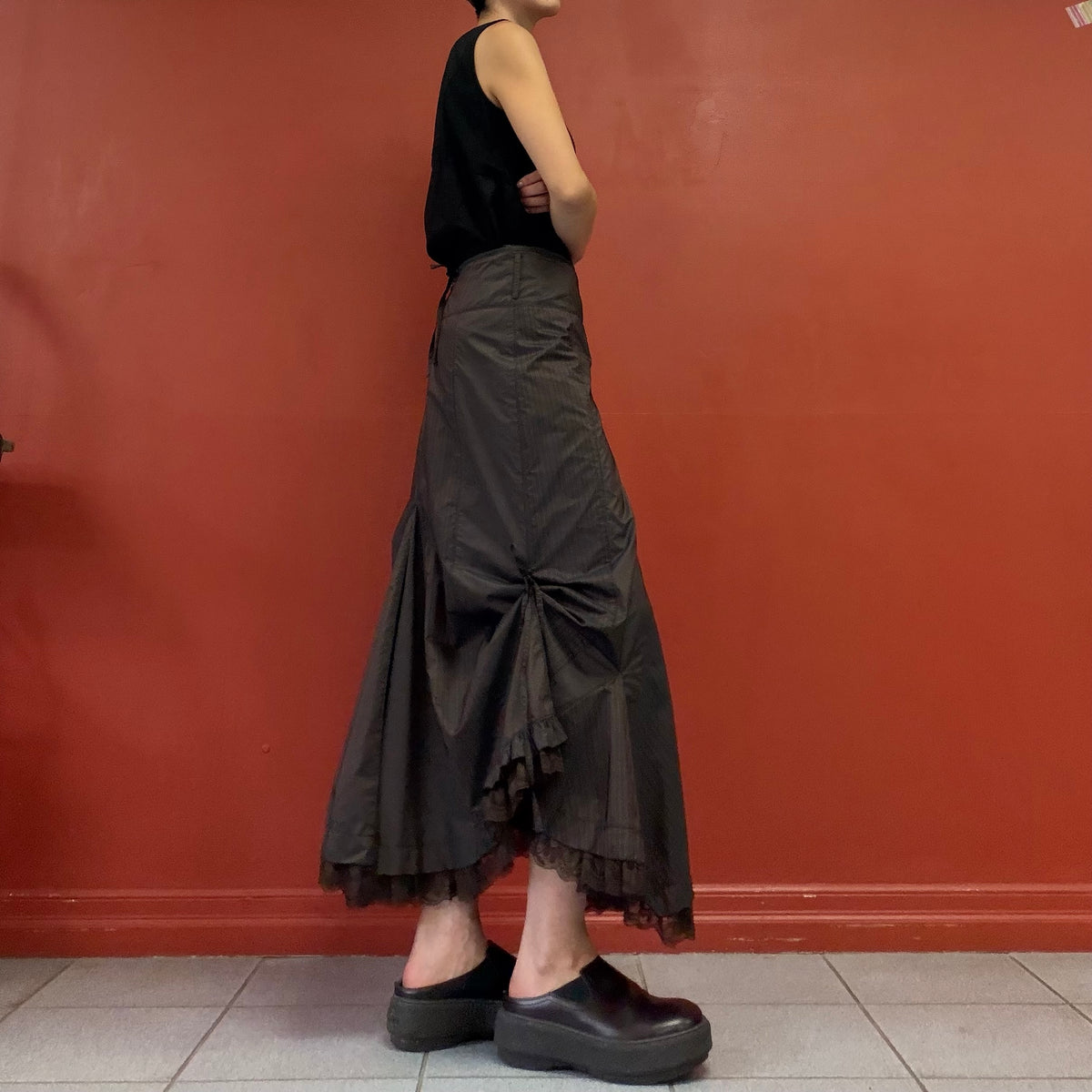 Importossa deformed long skirt