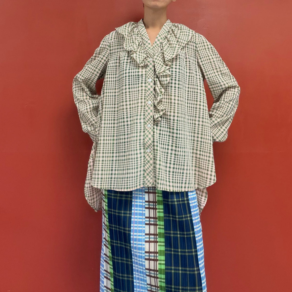 Frilled blouse