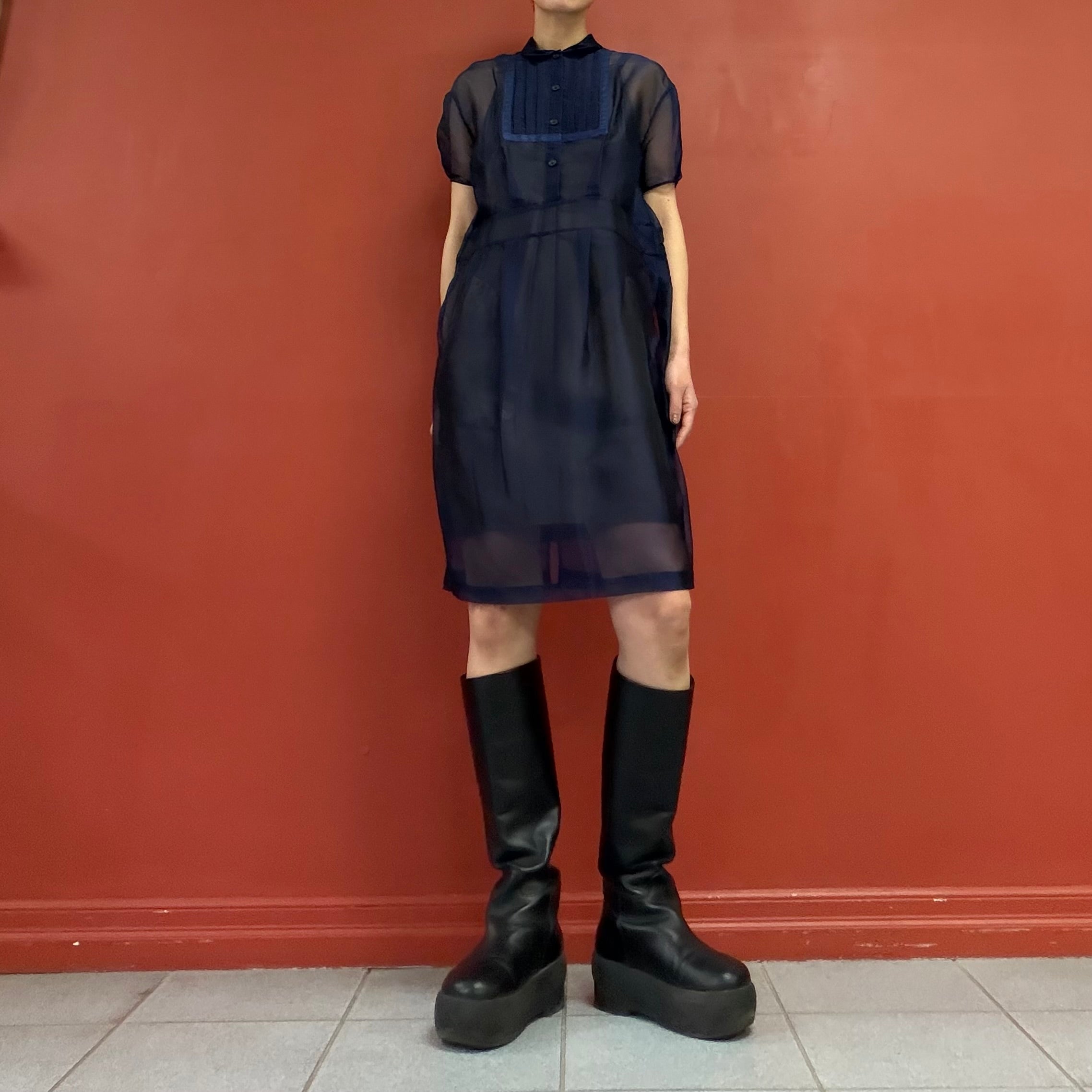 Kolor see through dress with slip