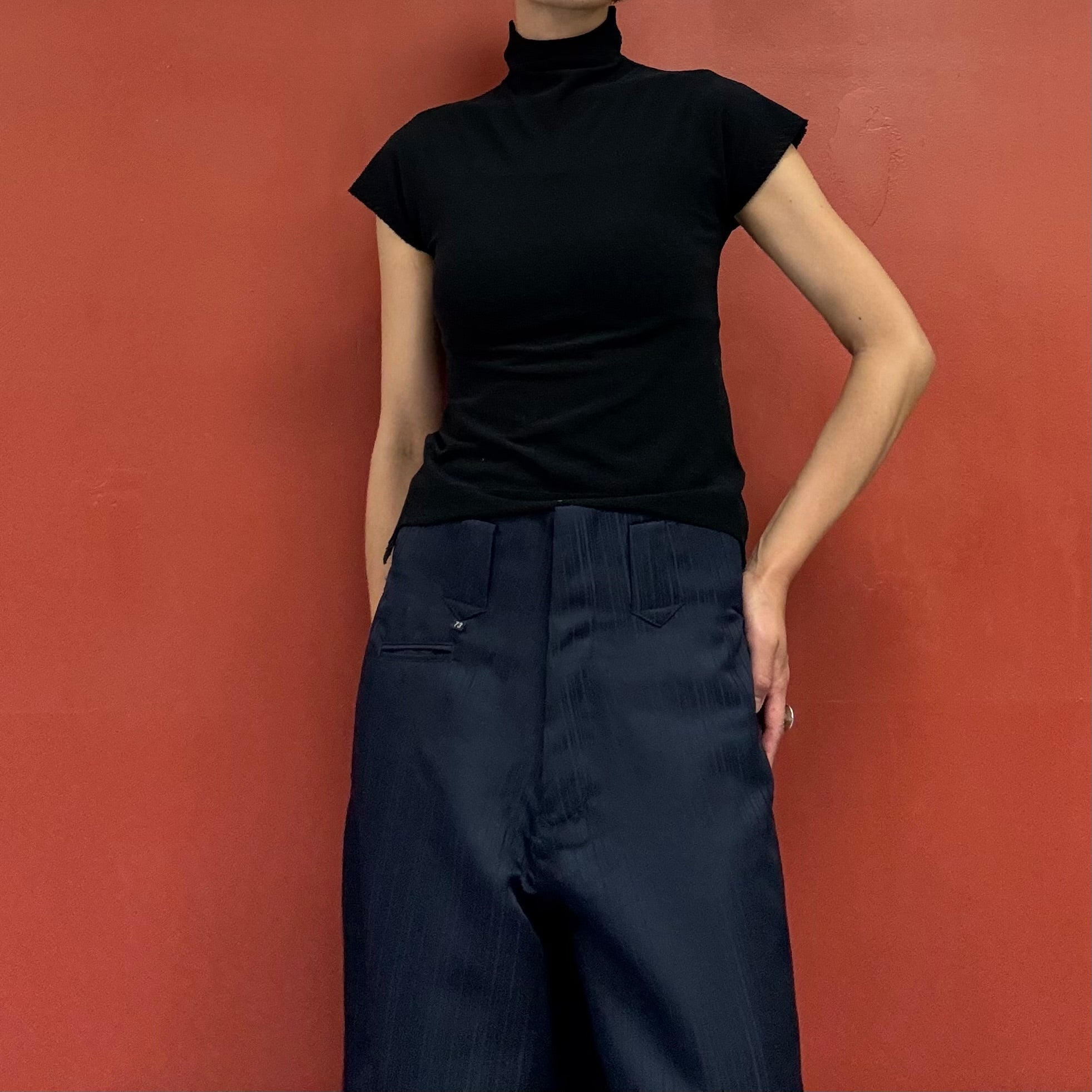 Haat Issey Miyake high neck knit top