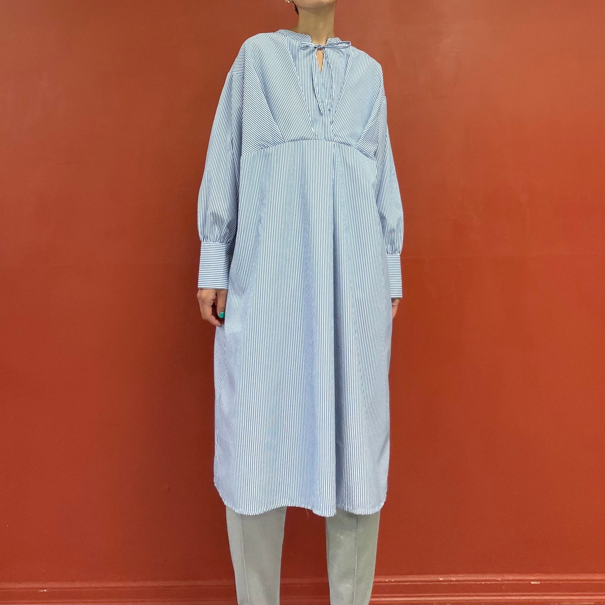2way stripes long shirt