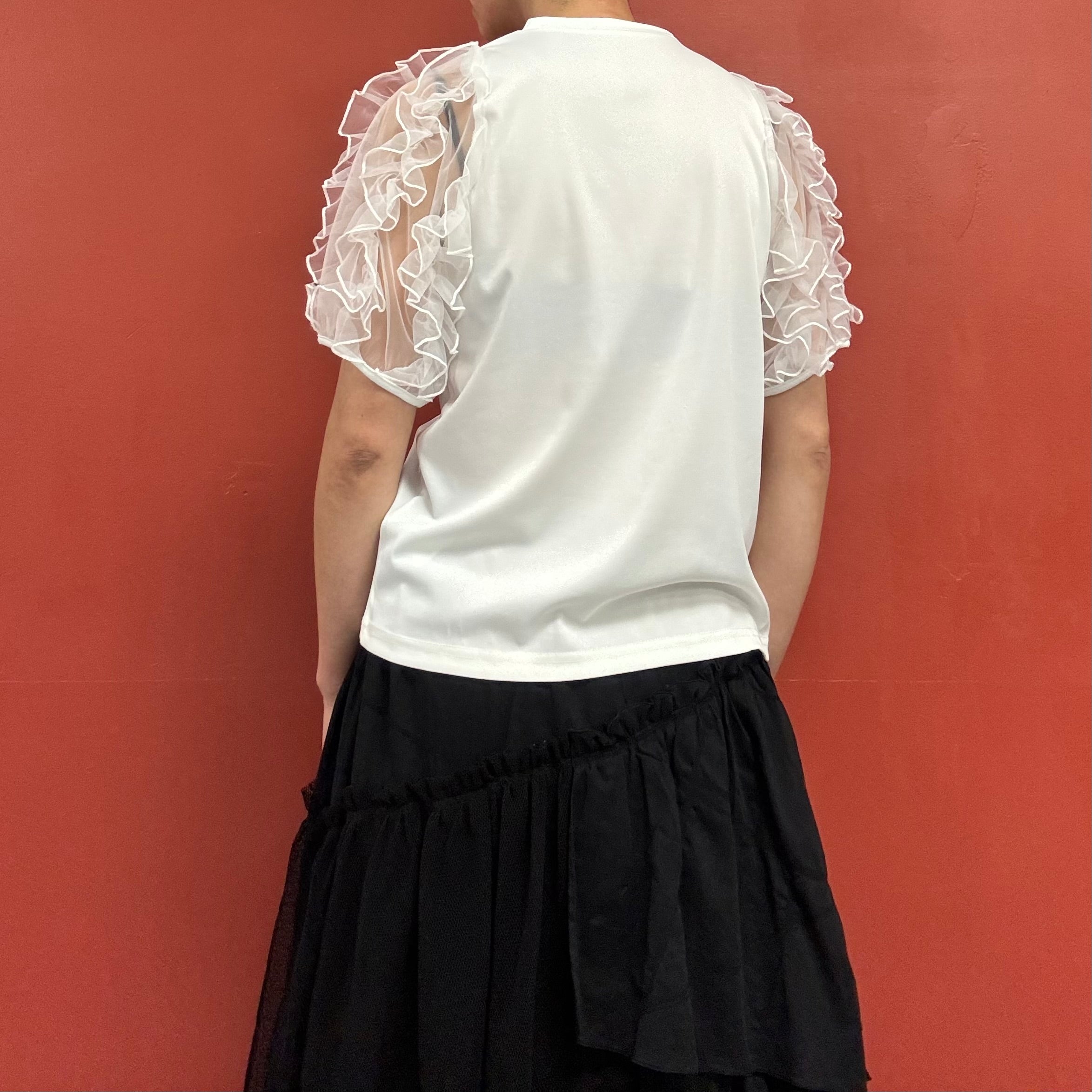 Tule sleeves top