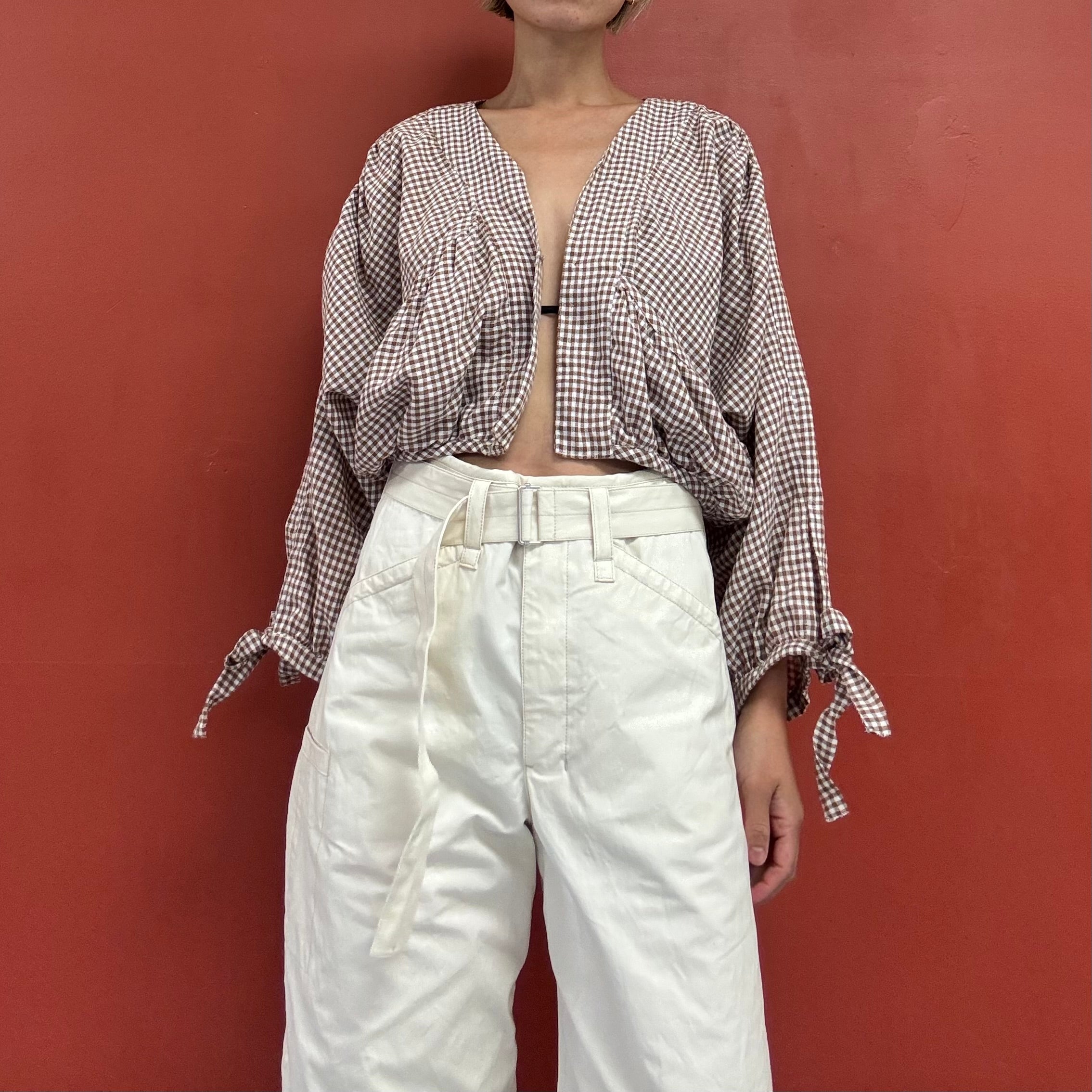 check blouse jacket