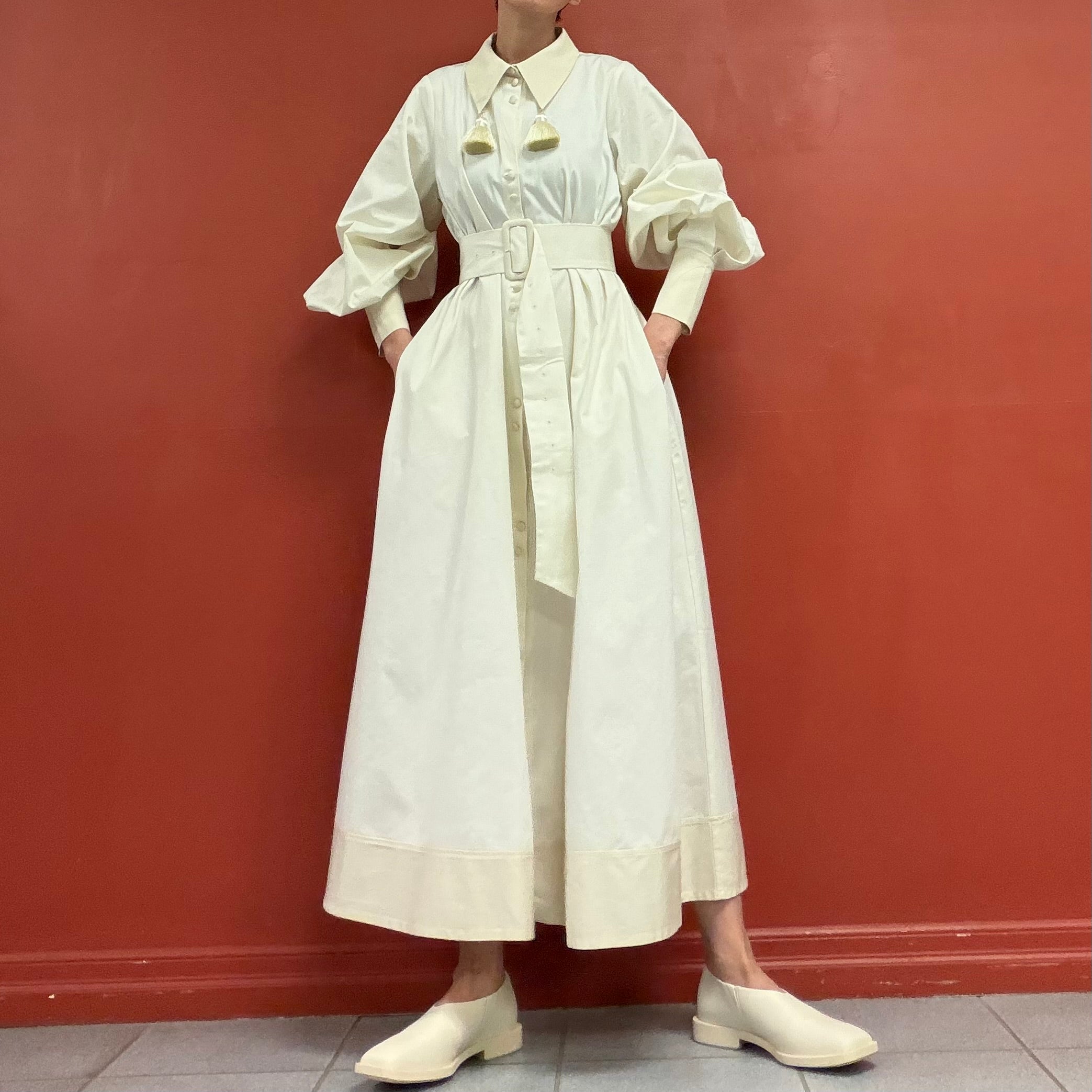 Trinca un plus un puffy sleeves dress