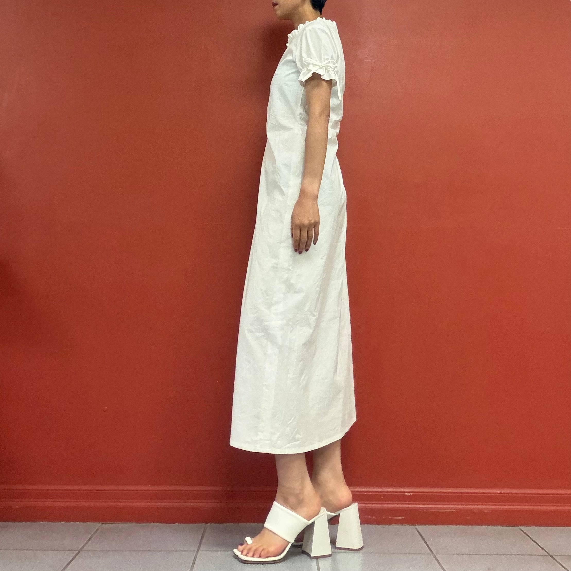 Sculpture cotton dress