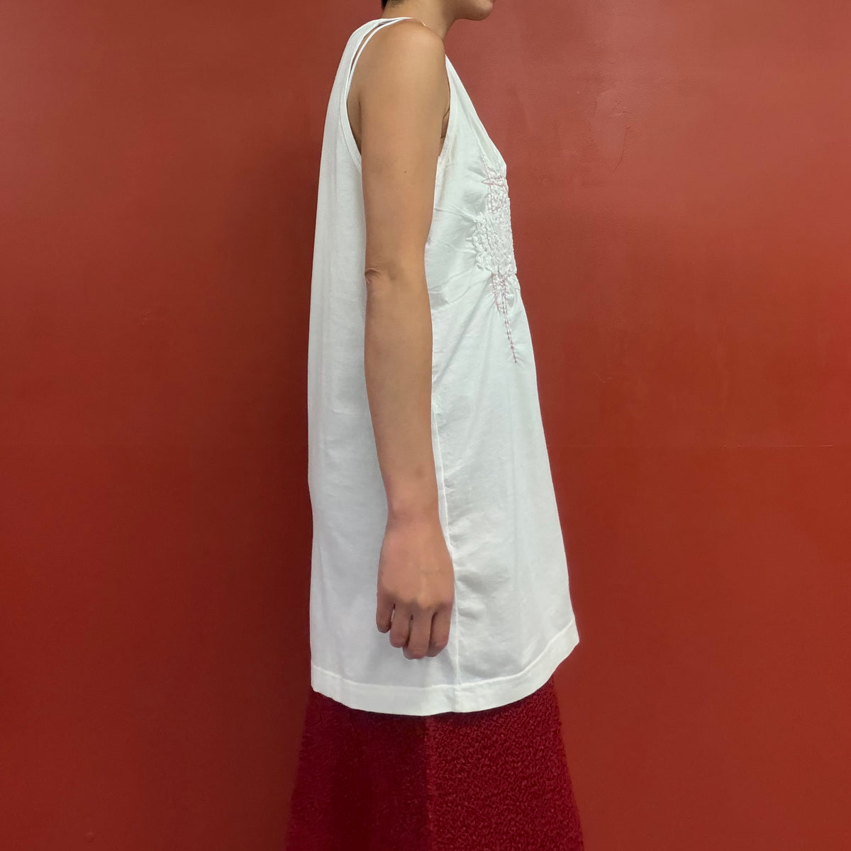 Hand stitched cotton tunic