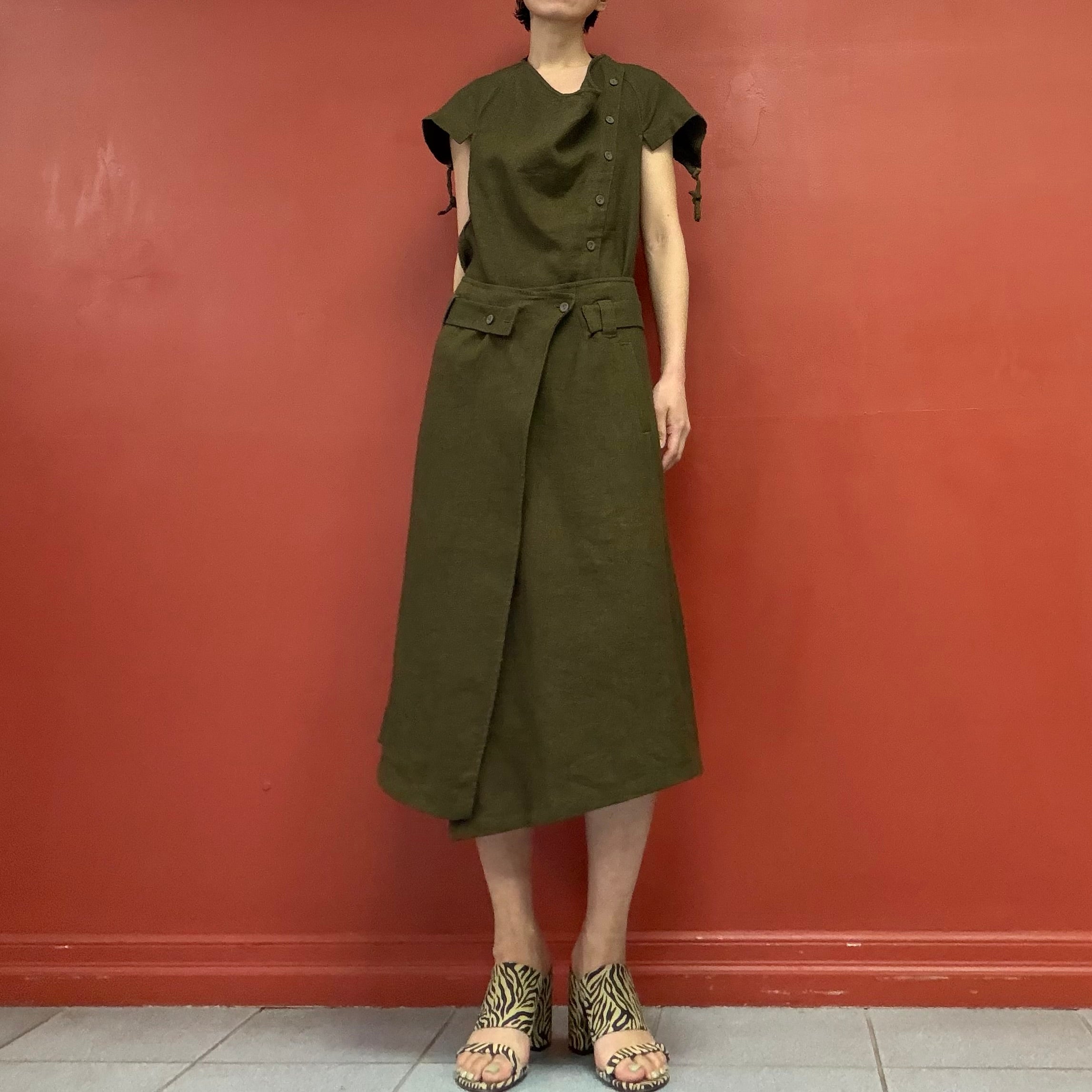 Midi wrap skirt
