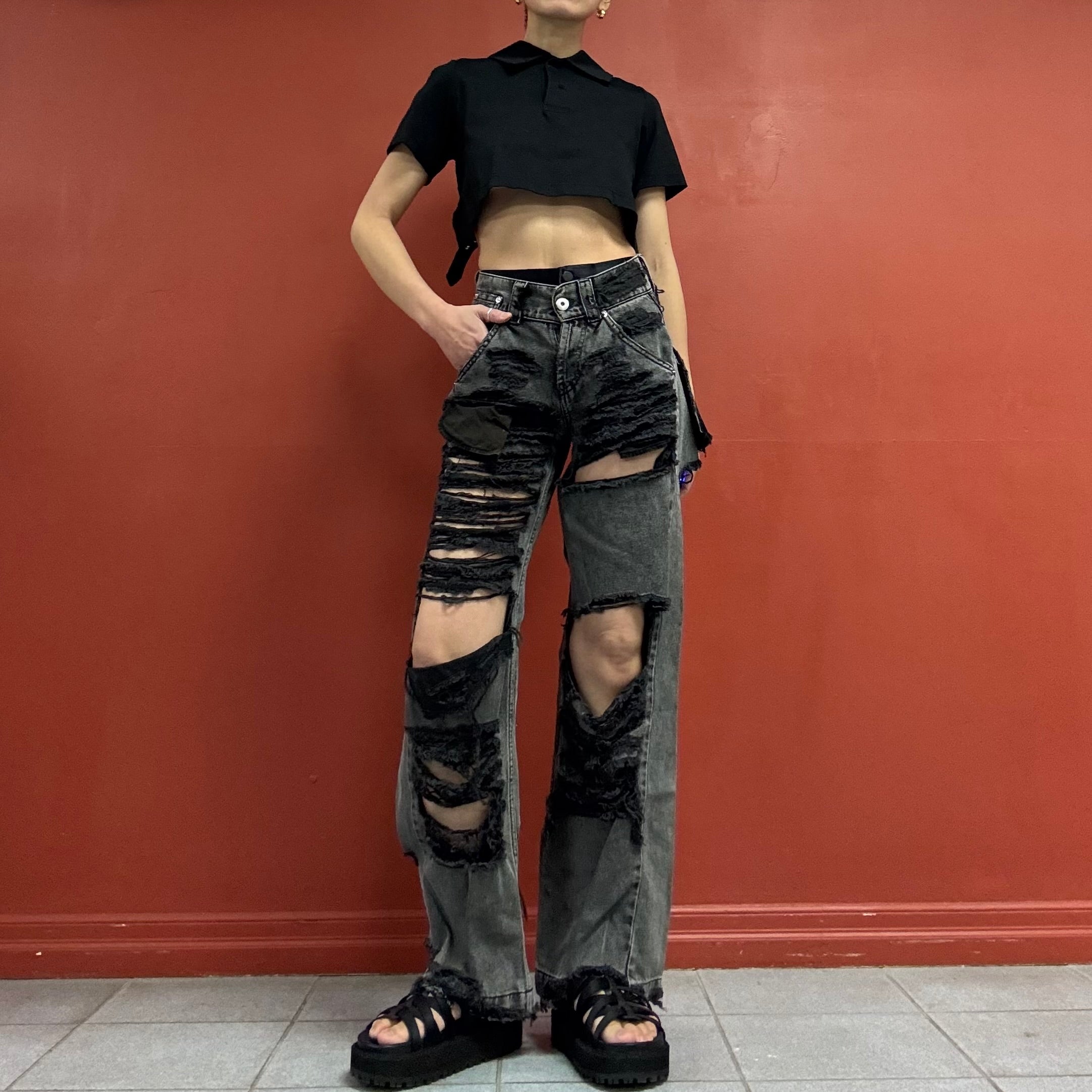 Vaquera boro boro Jeans