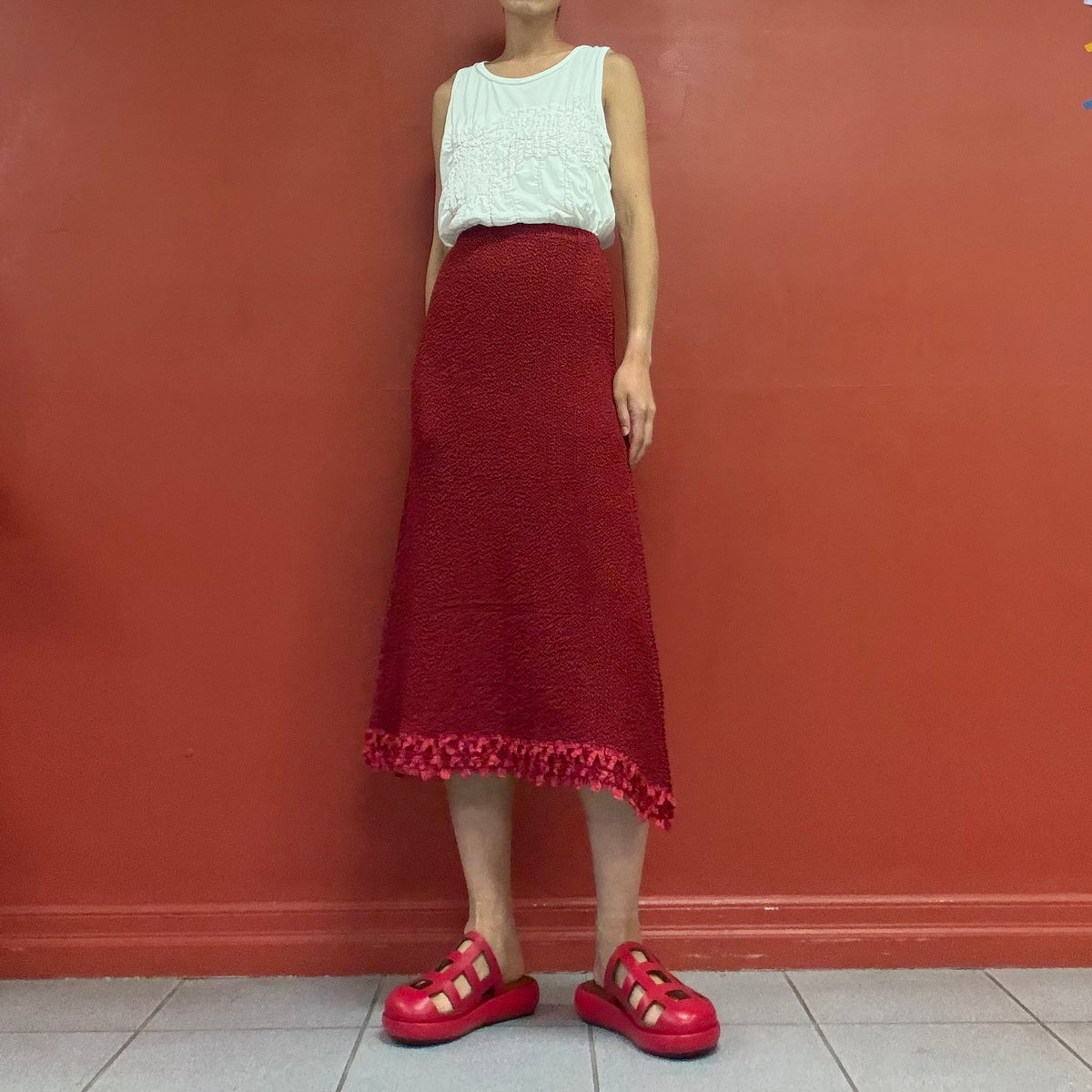 PEPLUM by YOSHIKI HISHINUMA pleats skirt