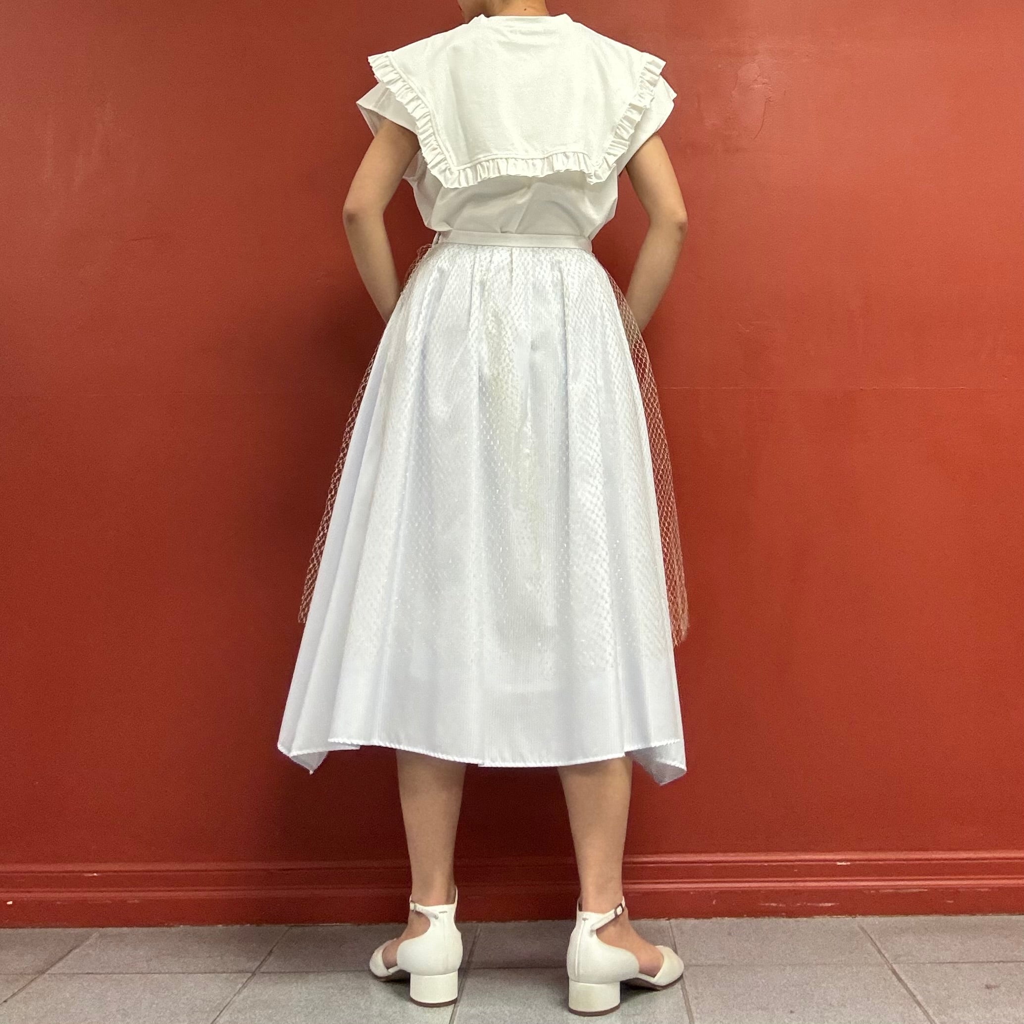 TARO HORIUCHI Stripes Layered Skirt