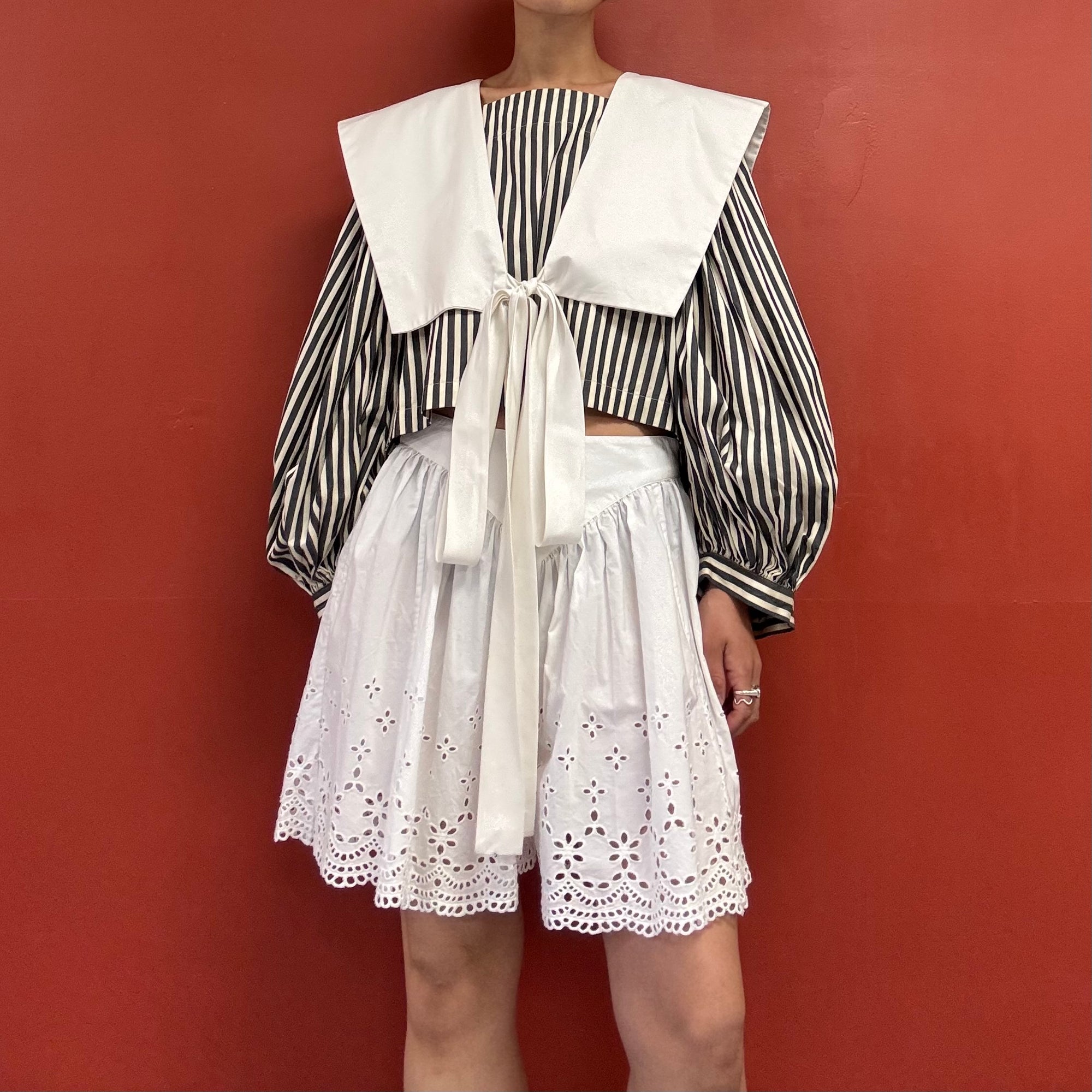 VAQUERA sailor collar blouse