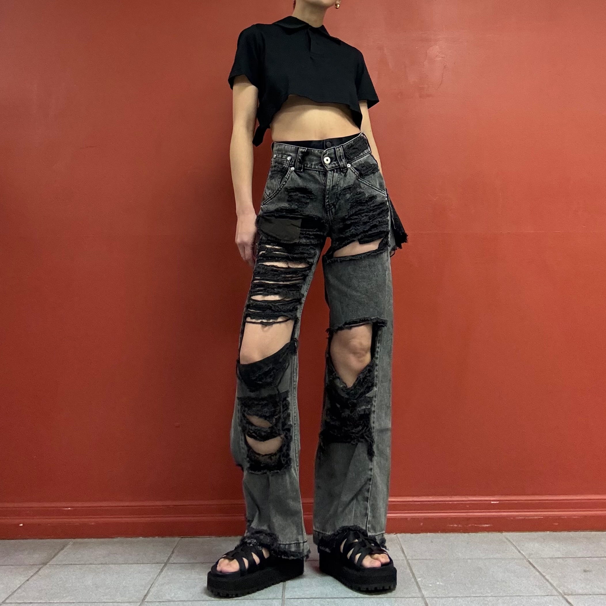 Vaquera boro boro Jeans
