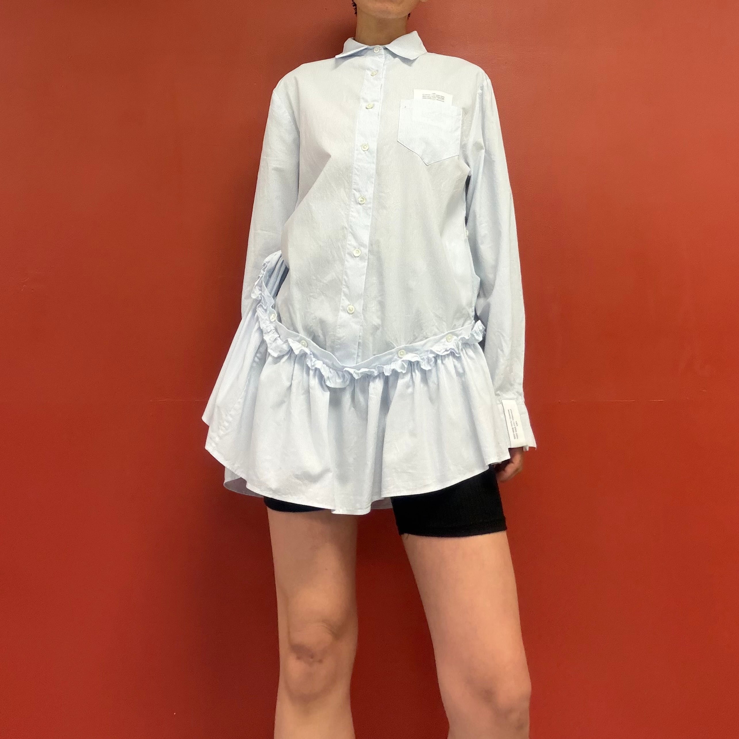 rokh tunic shirt with pleated skirt
