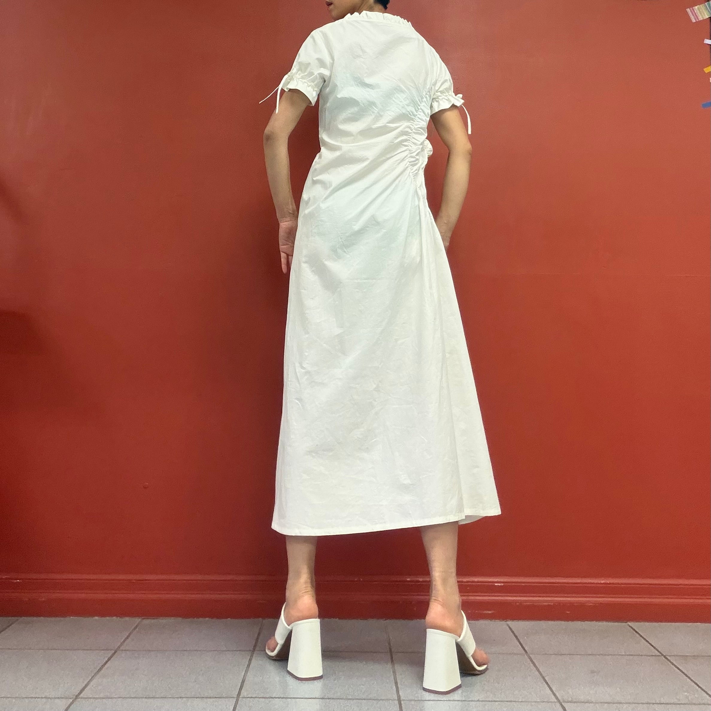 Sculpture cotton dress