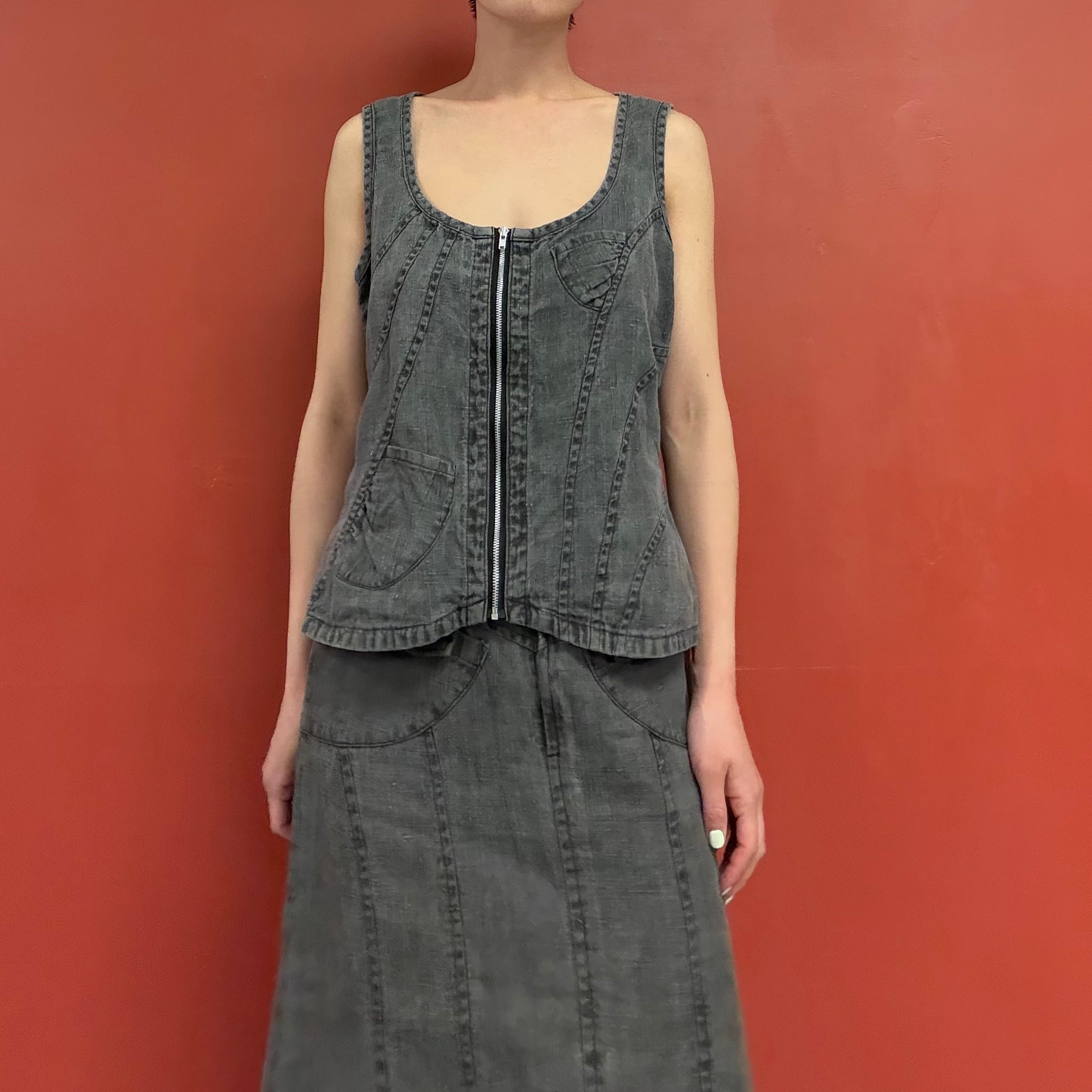 Linen vest