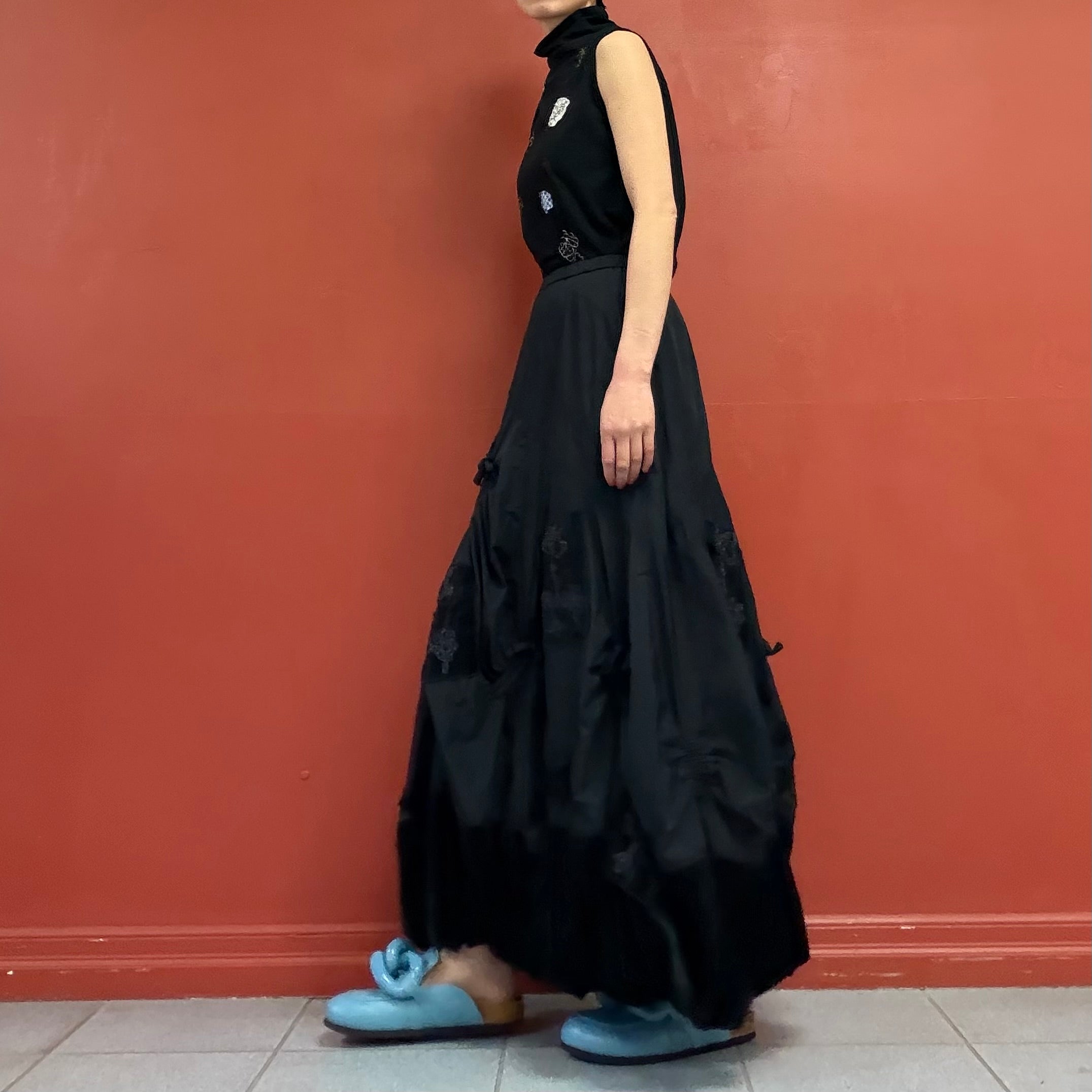 Avant-garde balloon volume skirt