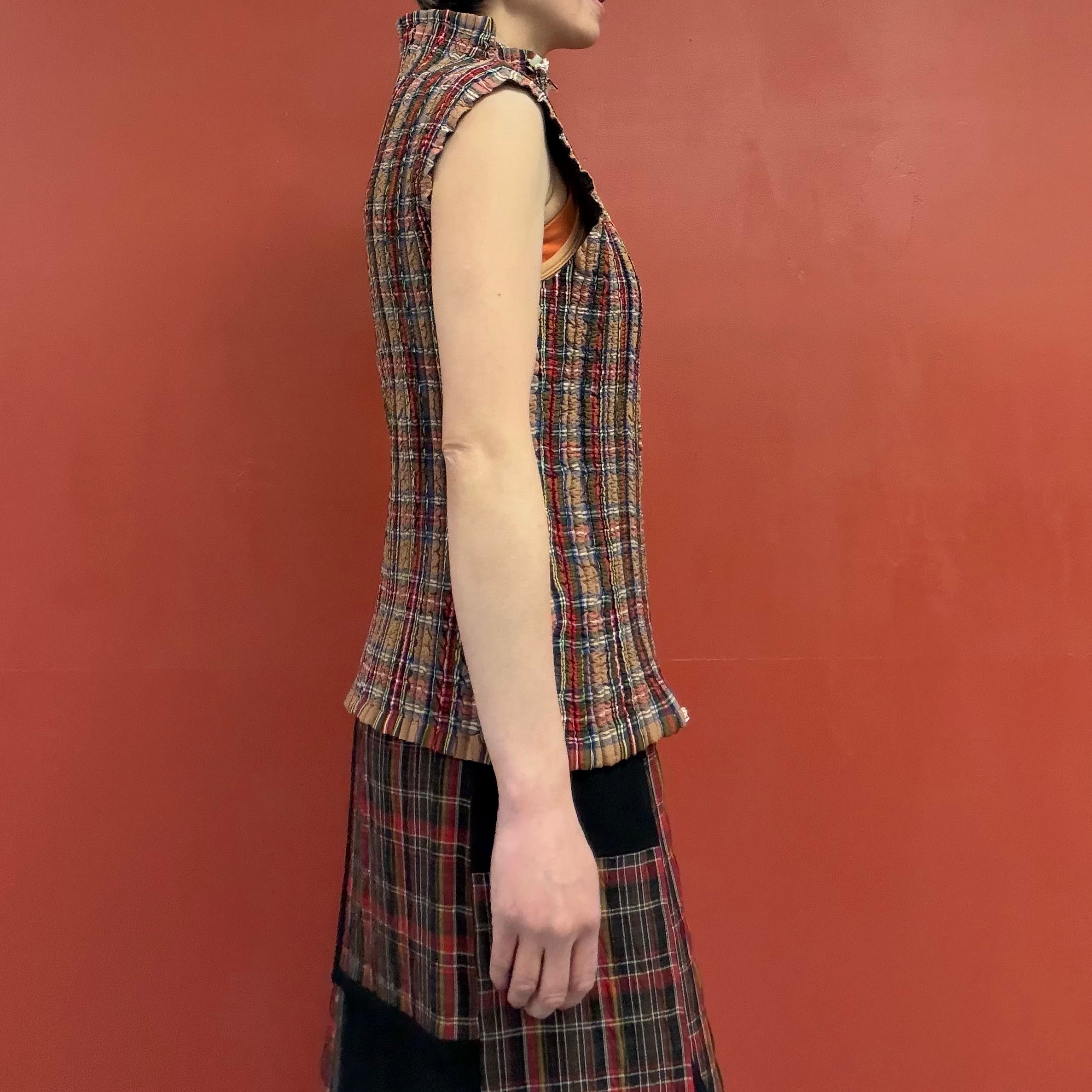 PEPLUM by YOSHIKI HISHINUMA reversible vest