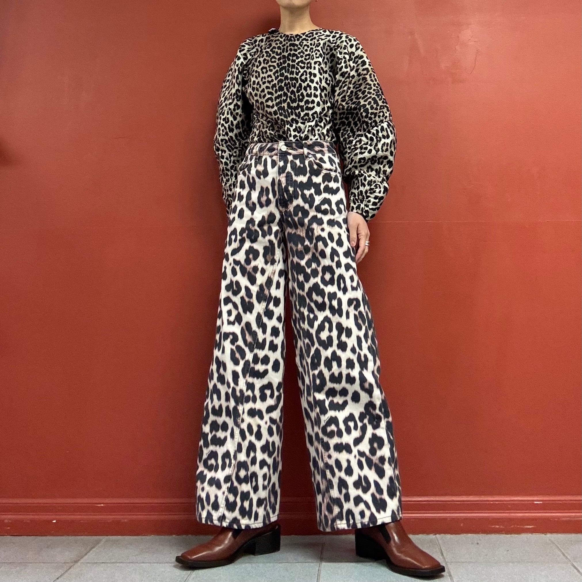GANNI Leopard Pants