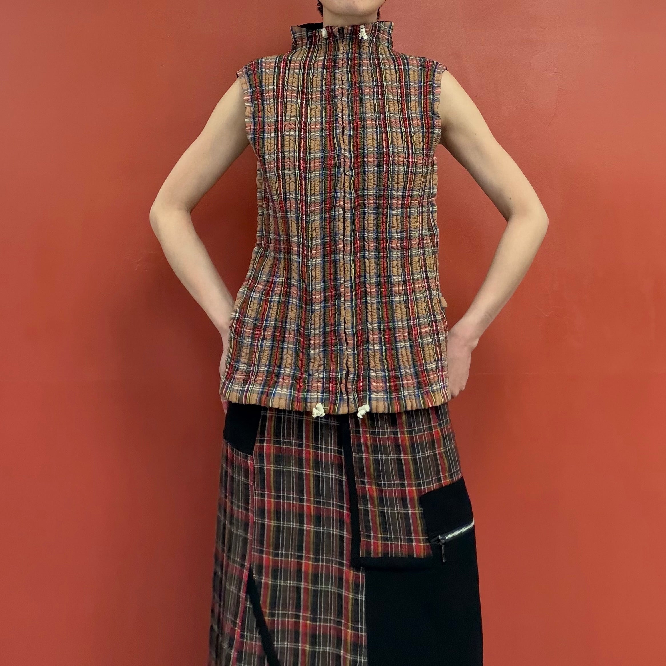 PEPLUM by YOSHIKI HISHINUMA reversible vest