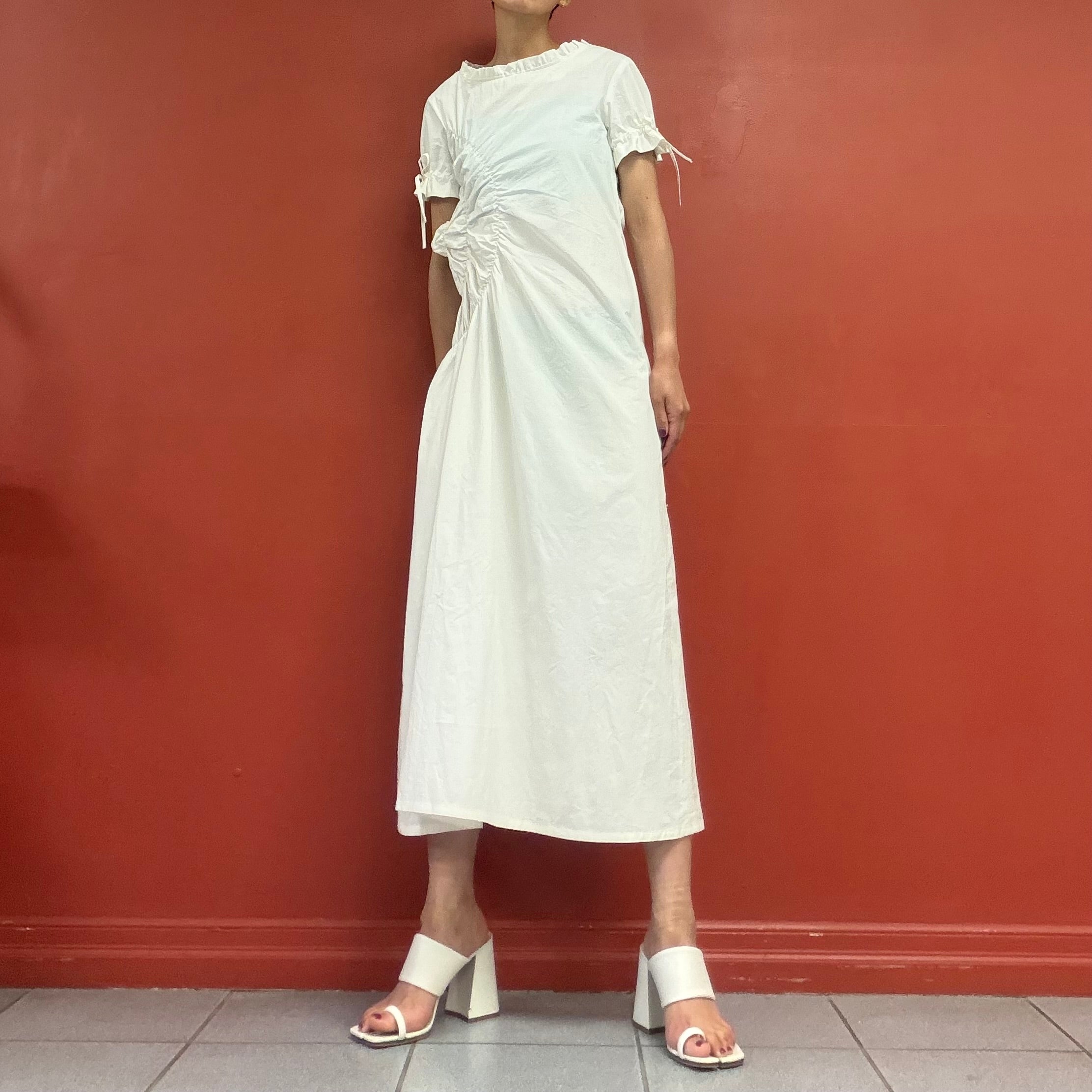 Sculpture cotton dress