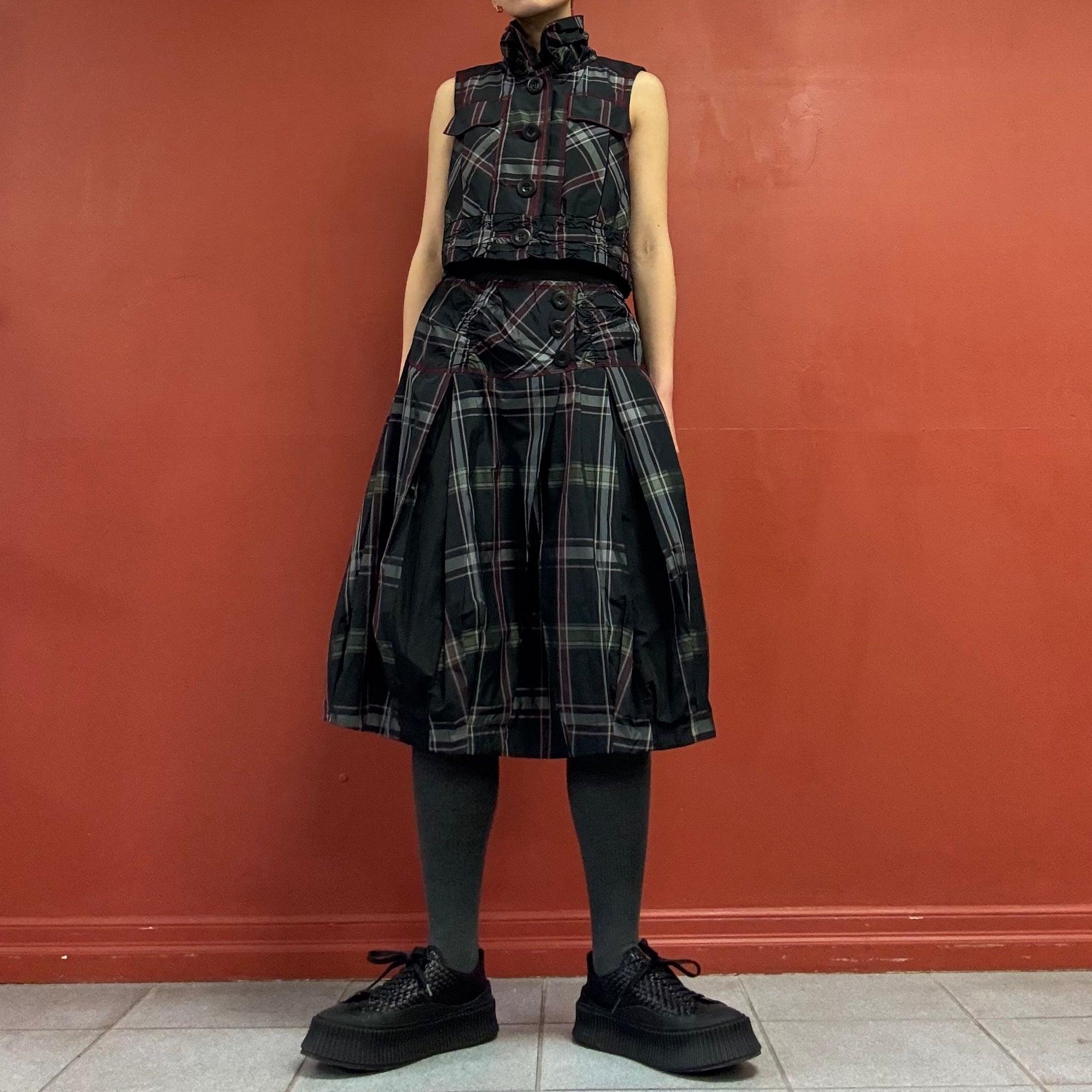 90s00s taffeta balloon skirt
