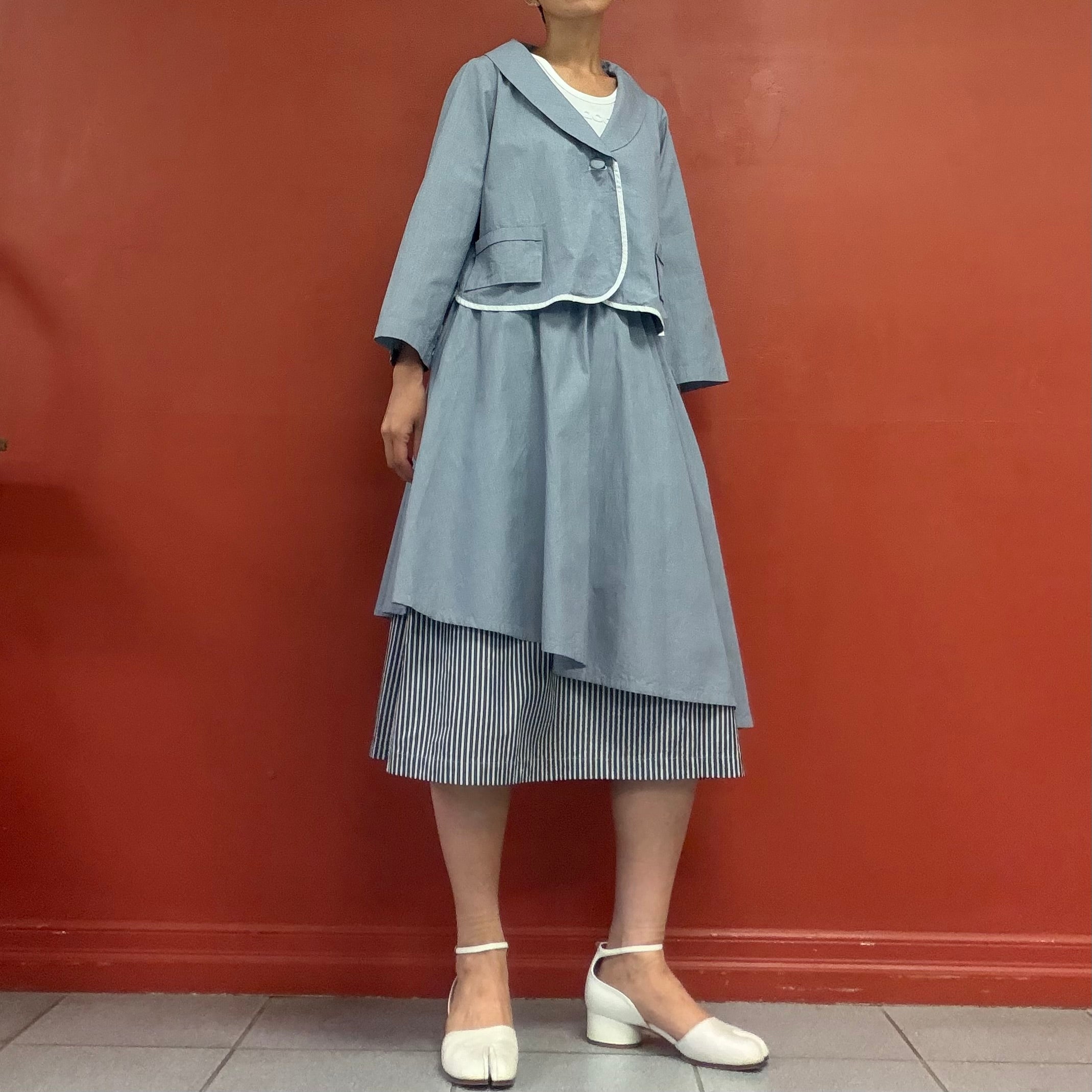 Kazuko Kitamura take off layered asymmetry skirt