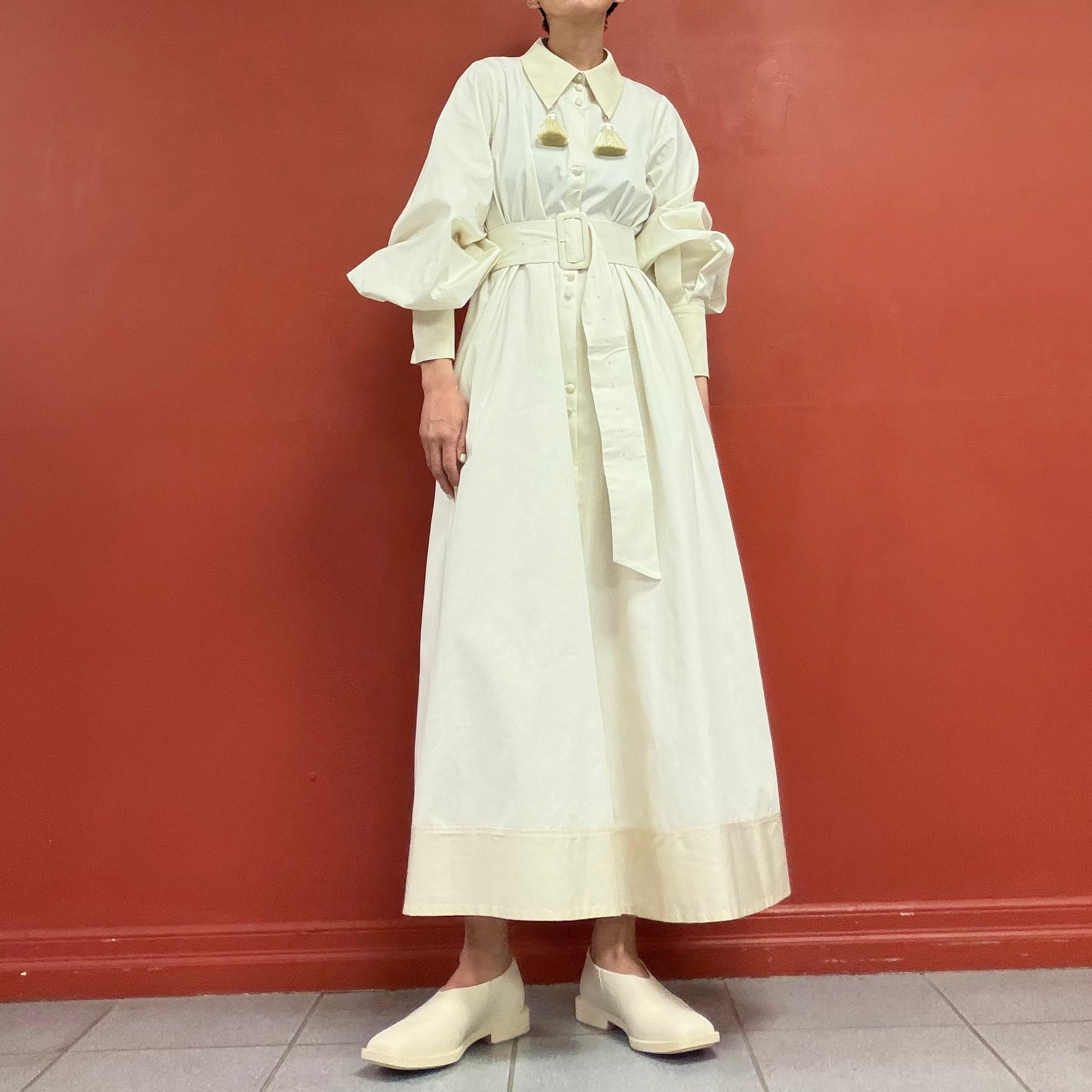 Trinca un plus un puffy sleeves dress