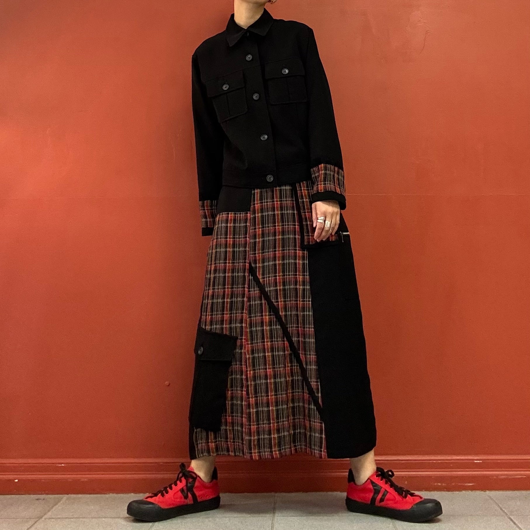Check Sleeves Jacket