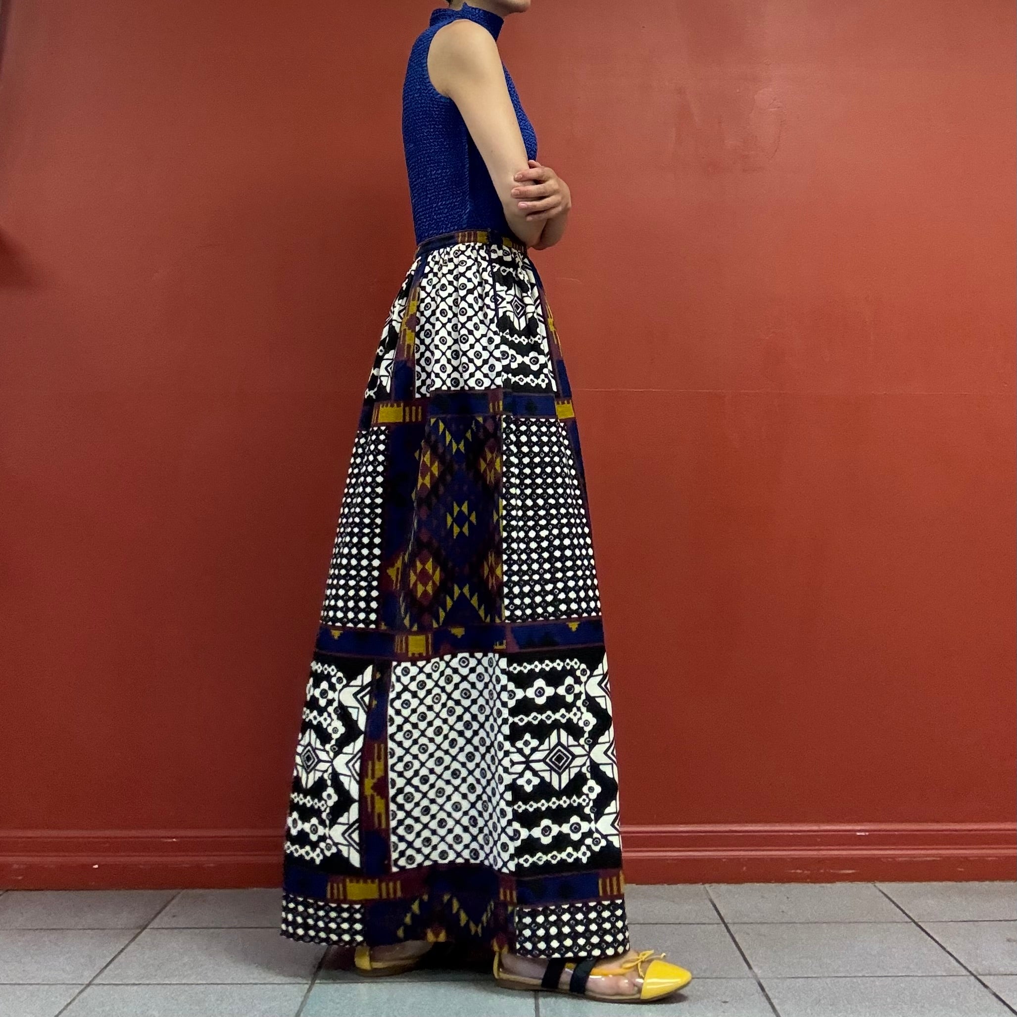 60s70s homemade maxi skirt