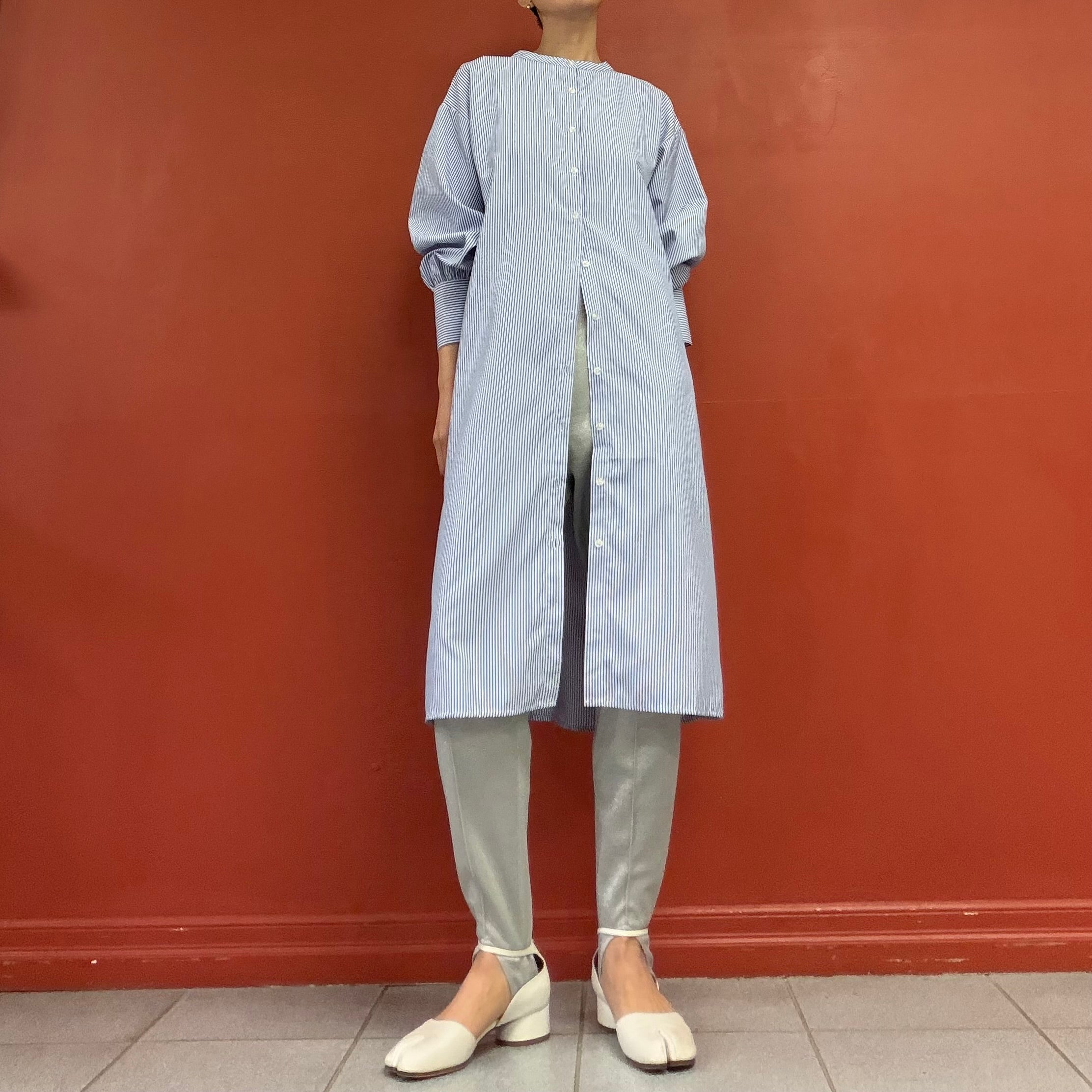2way stripes long shirt