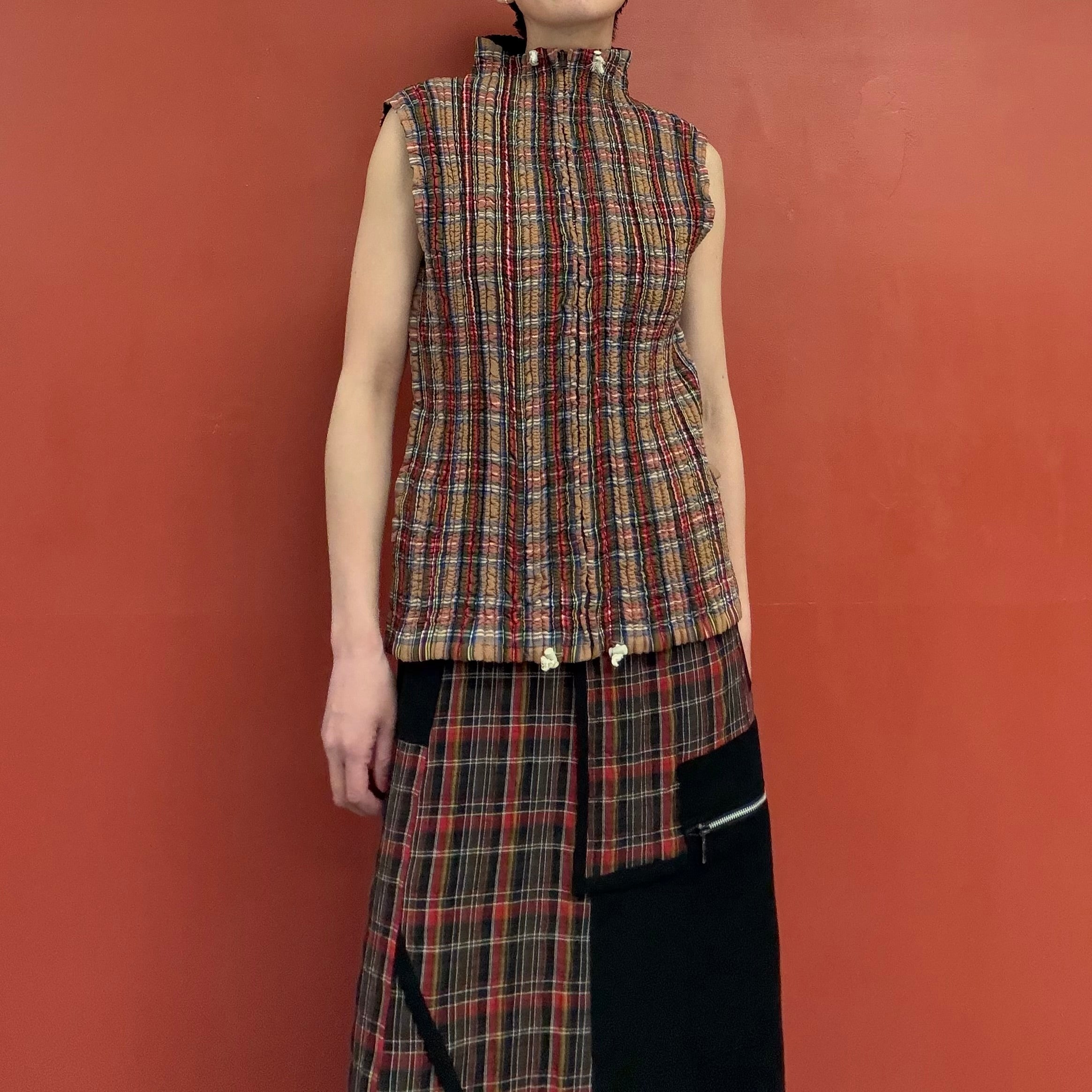 PEPLUM by YOSHIKI HISHINUMA reversible vest