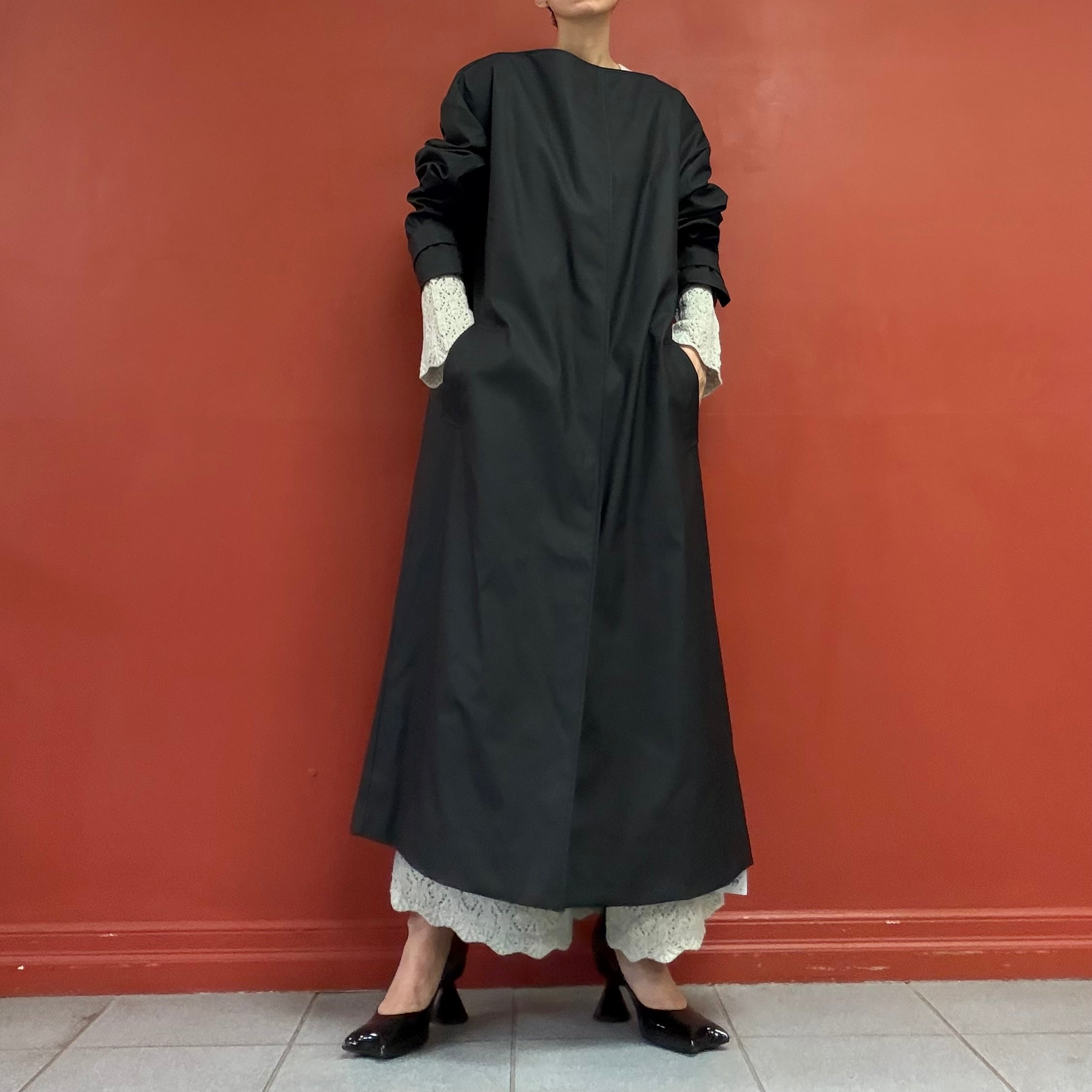 Lll boat neck coat