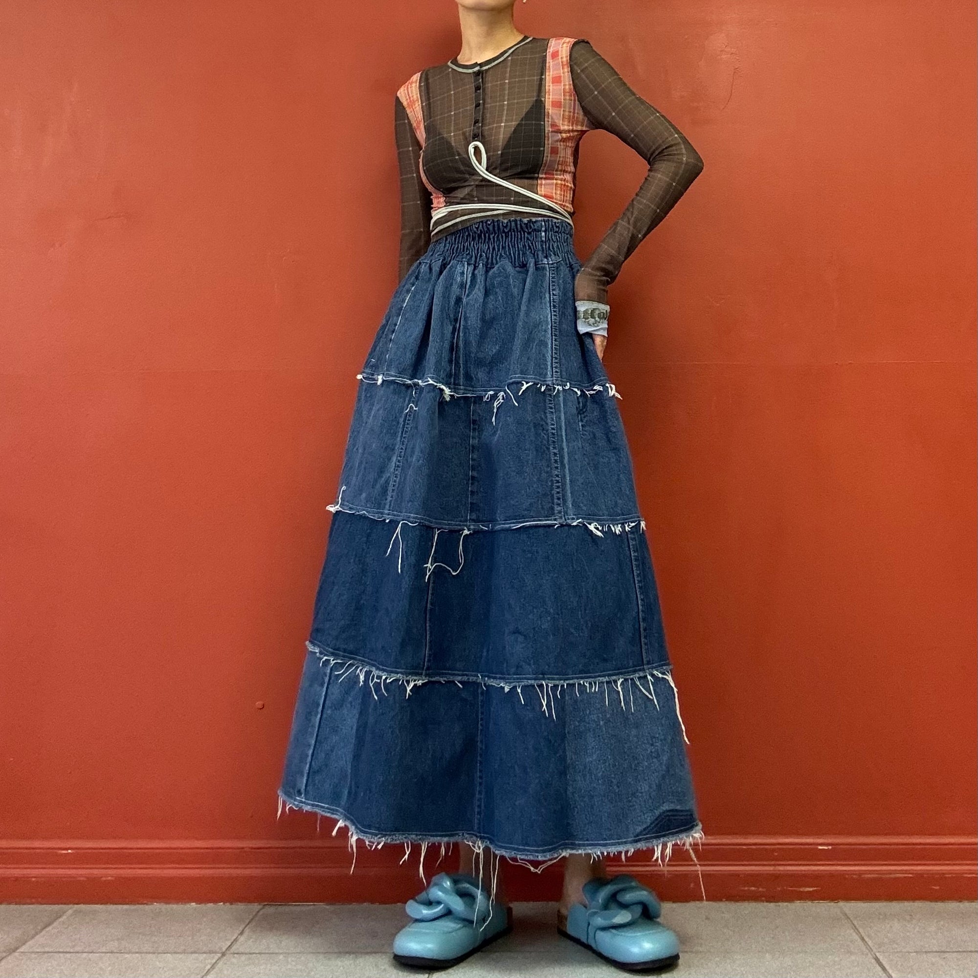 Remake Denim Skirt Made in Japan